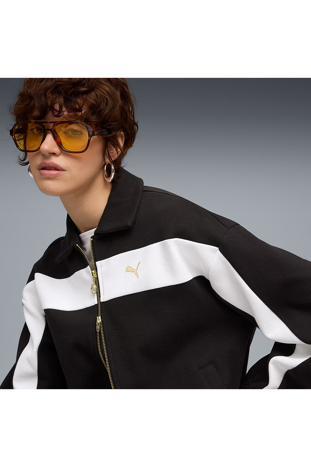 Puma T7 Relaxed Track Kadın Siyah Günlük Stil Ceket 63213701 görsel 4
