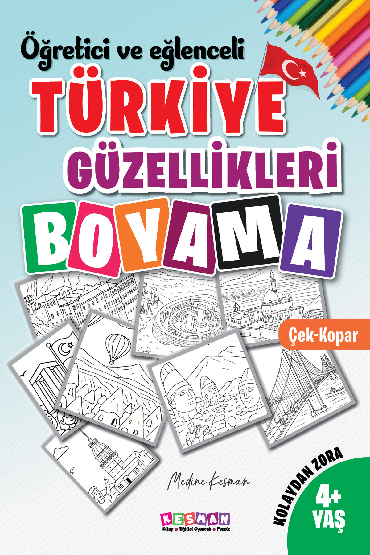Kesman Kitap Türkiye Güzellikleri Boyama Kitabı