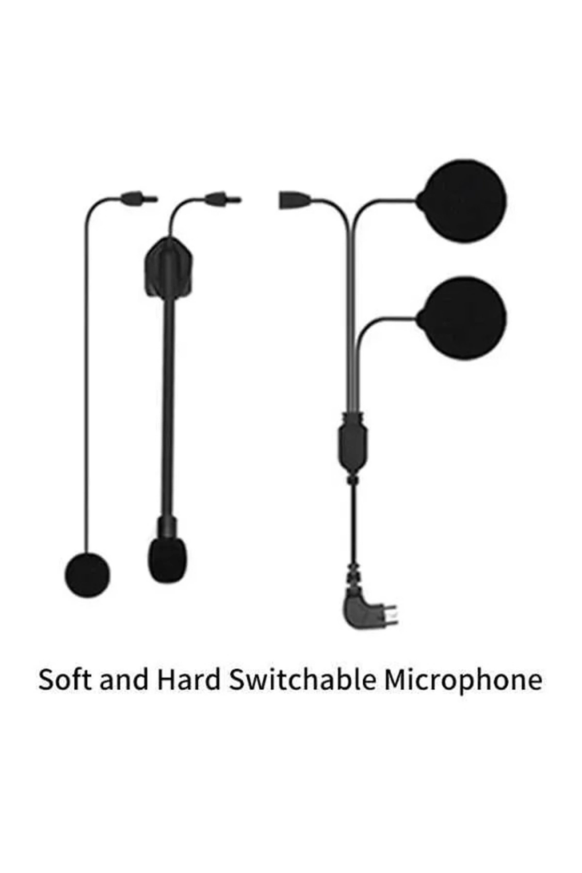Epilons Mikrofonlu Motosiklet Kaskı Kulaklığı Tam/yarım Yüz Kaskları İçin 2 si 1 Arada Kulaklık Seti