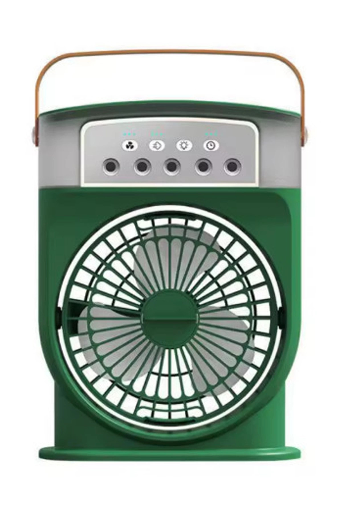 Epilons Şarjlı 600 Ml Su Hazneli Taşınabilir Masaüstü Vanilatör Güçlü Fan Ve 2000 Mah Pil Yeşil