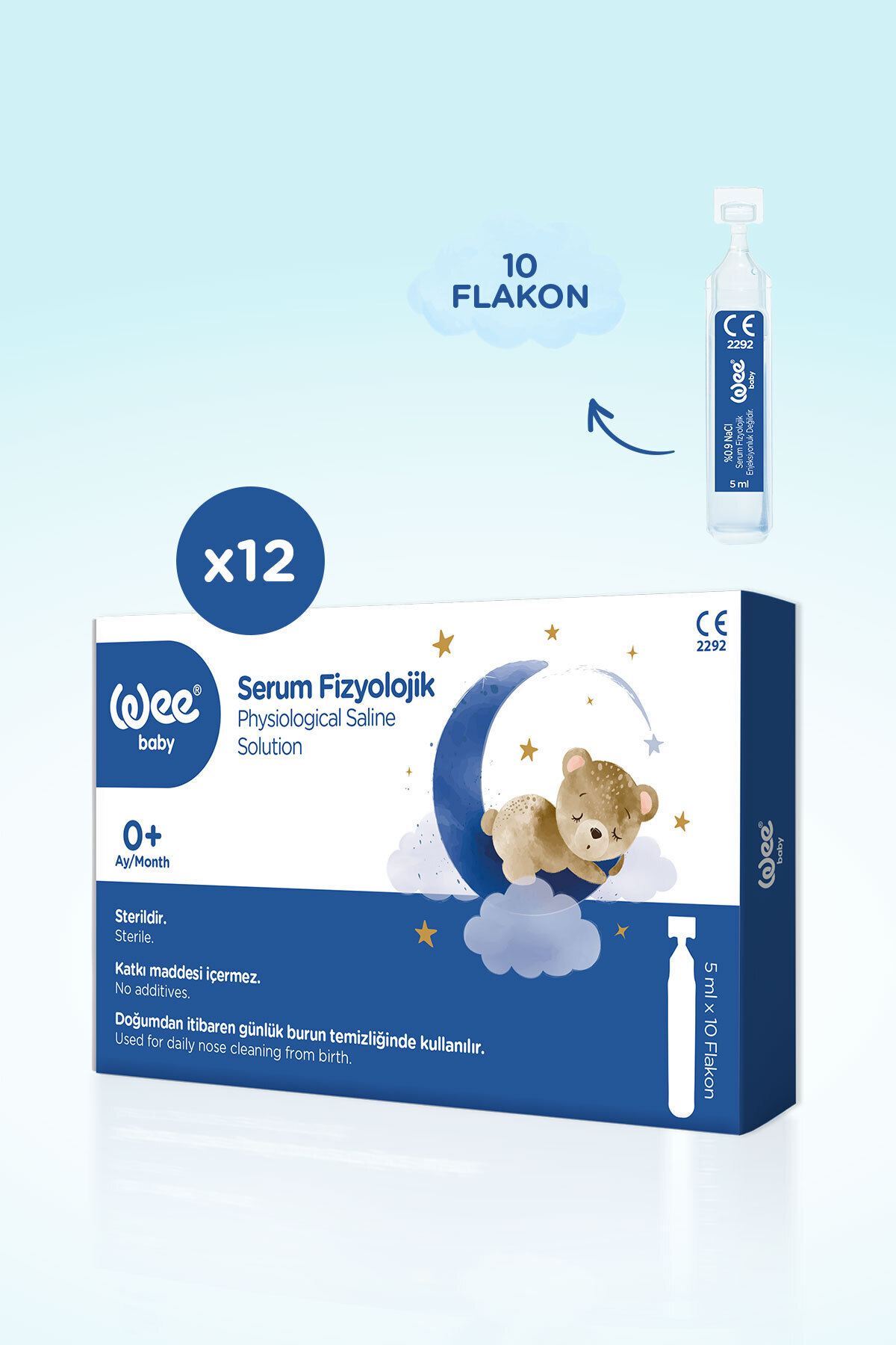 Wee Baby Serum Fizyolojik 10'lu (10x12 120 Adet) fotoğrafı 3 (önizleme)