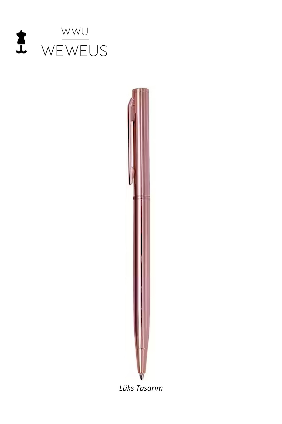 Weweus Rose Düz İnce Tasarım Lüks Tükenmez Kalem
