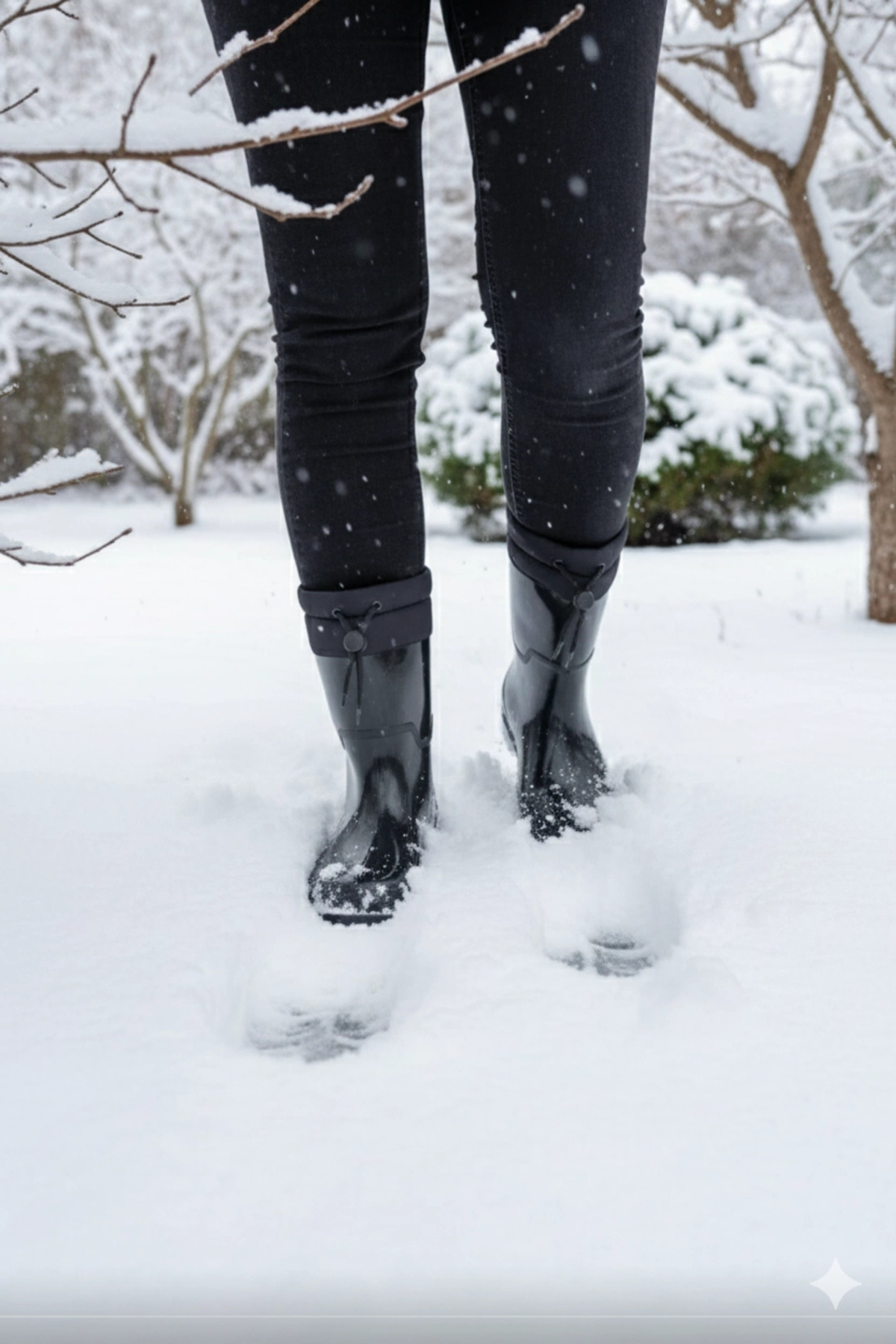 belixspor  Konçlu Peluşlu Unisex Yağmur Çizmesi Siyah 36-40 Siyah - Görsel 2