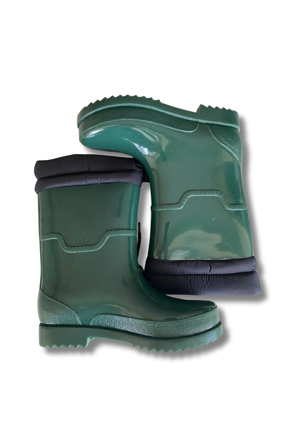 belixspor  Konçlu Peluşlu Unisex Yağmur Çizmesi 36-40 Koyu Yeşil - Görsel 5