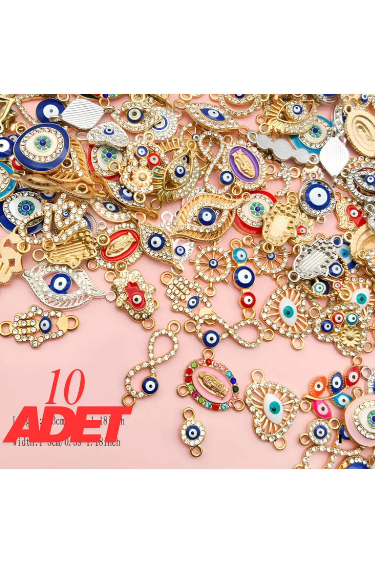 Feron Aksesuar Nazar Boncuğu Charm Seti