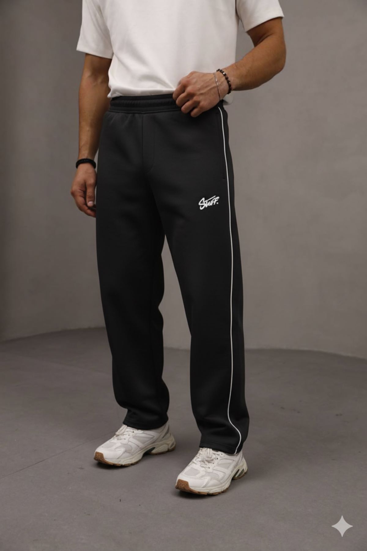 KHAYN ERKEK BAGGY GARNİ DETAY SWD BASKILI EŞOFMAN ALTI K1043BE