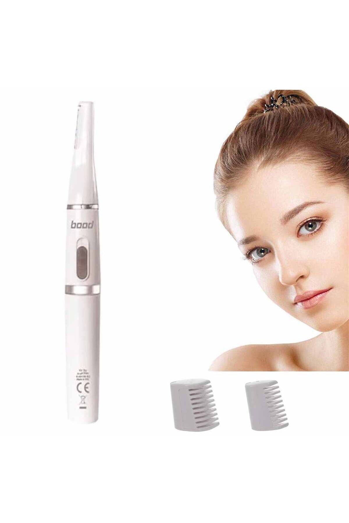 Genel Markalar Tüy Alma Aleti Burun Kulak Kılı Yüz Kaş Bıyık Kesme Başlığı 2in1 Kadın Erkek Trimmer