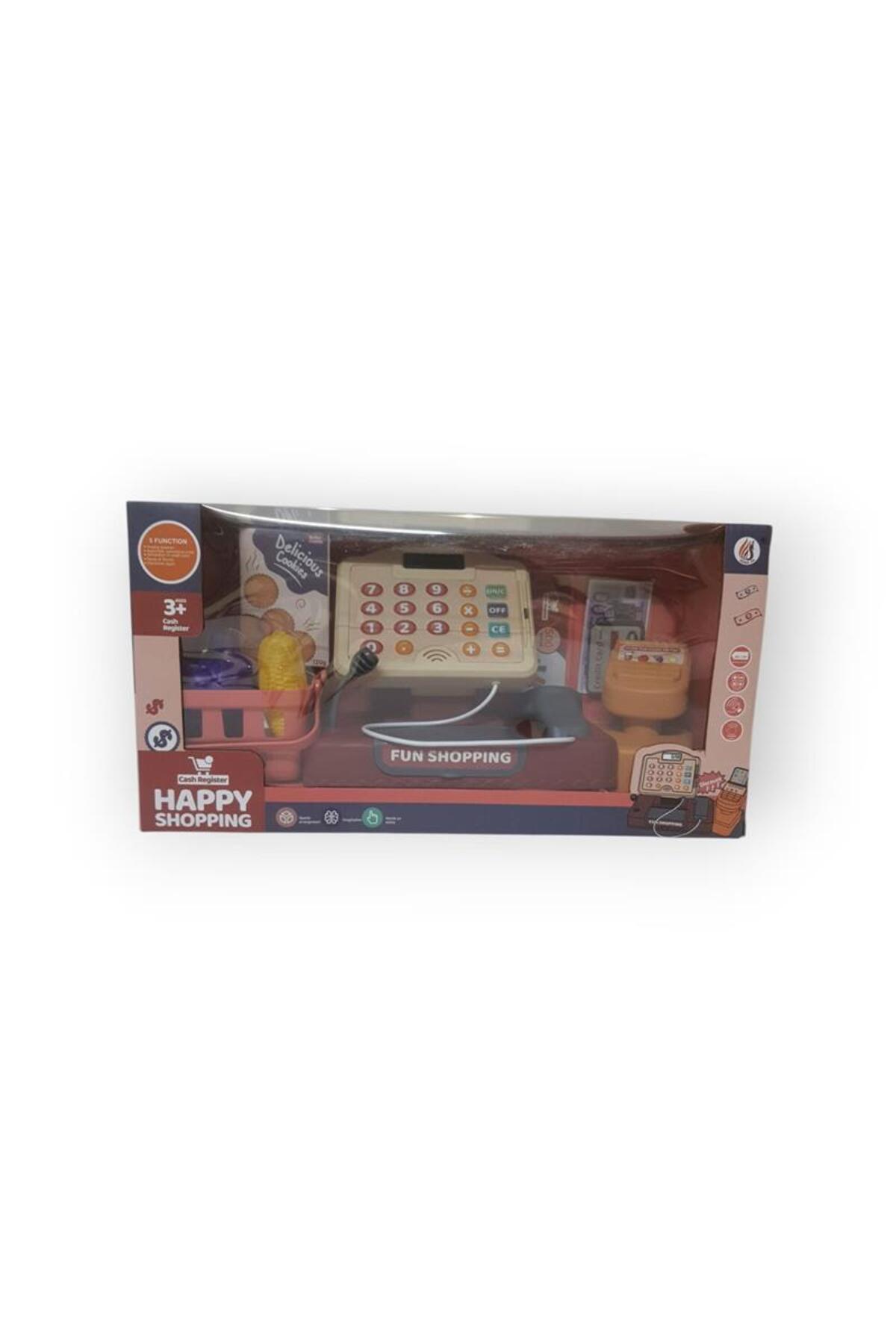 Erka HAPPY SHOPPİNG OYUNCAK PİLLİ YAZAR KASA VE MARKET SETİ