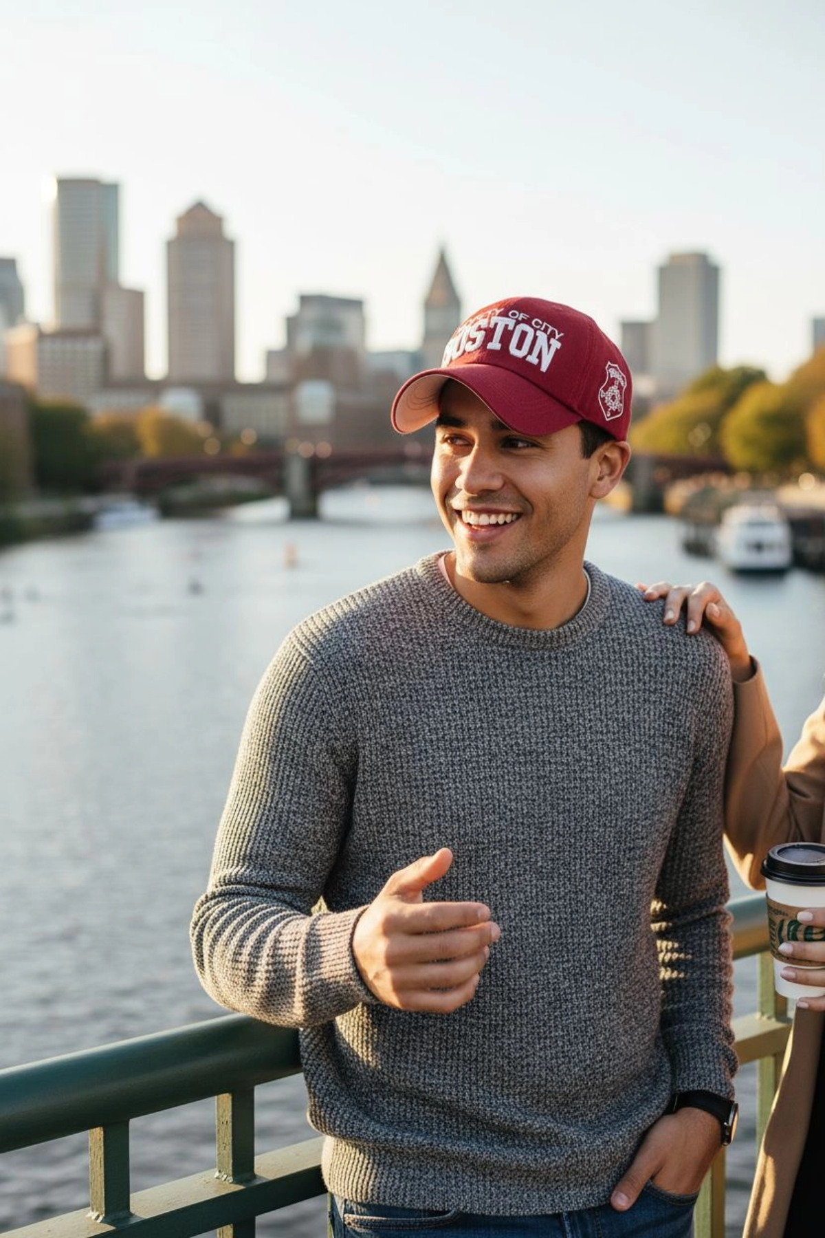 Şapka Market  Boston Vintage Bordo Kep Şapka - Görsel 2