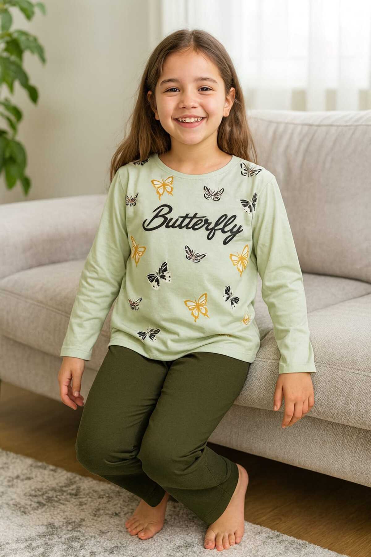 Tenra Kız Çocuk Pijama Takımı %100 Pamuk fotoğrafı 5 (önizleme)