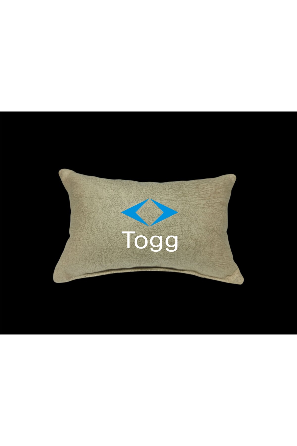 İZ WORTH WEARİNG TOGG Araç Boyun Yastığı BEJ RENGİ DÖŞEMELİK Kumaş, Baskılı 1 Adet 17x27cm..