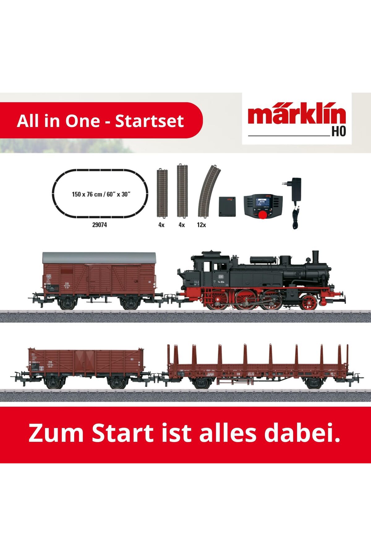 Marklin Märklin 29074 BR74 Dijital Tren Seti | Sesli & Işıklı HO