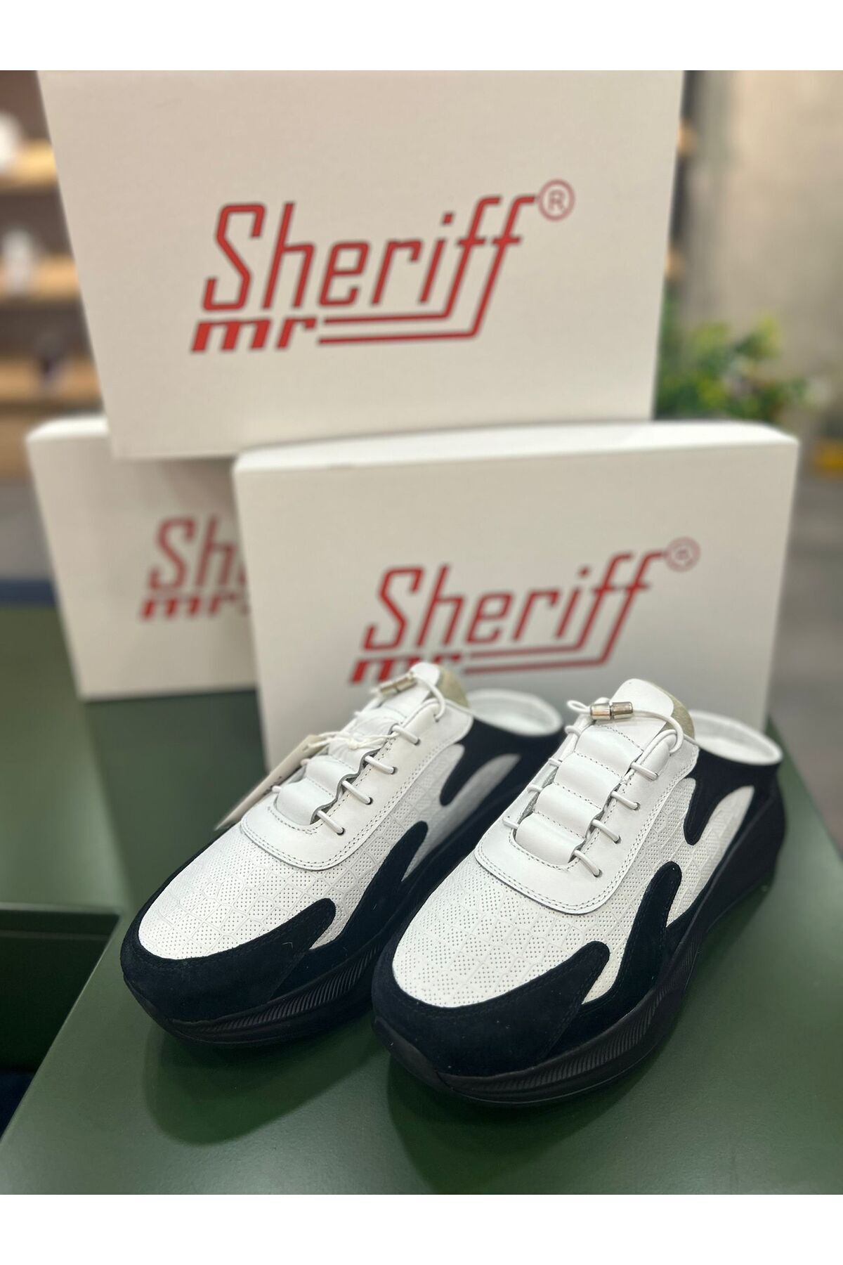 Mr sheriff formula Italy Deliksiz Deri Spor Terlik