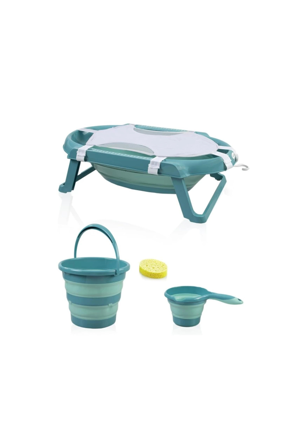 Genel Markalar NessiWorld Katlanır Banyo 5'Li Küvet Seti 596 Turkuaz