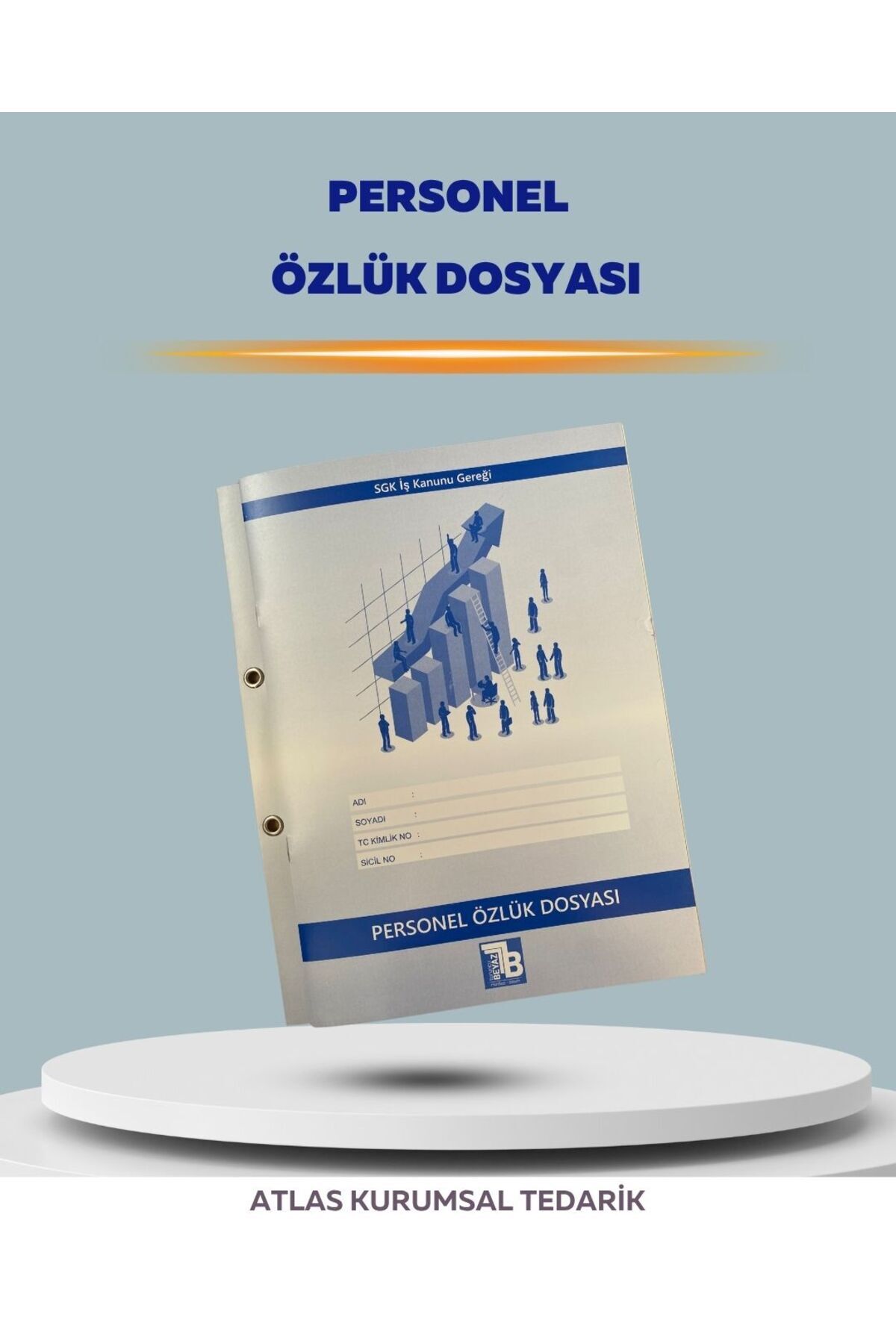 Turuncu Beyaz PERSONEL ÖZLÜK DOSYASI KAPSÜLLÜ 25 Lİ