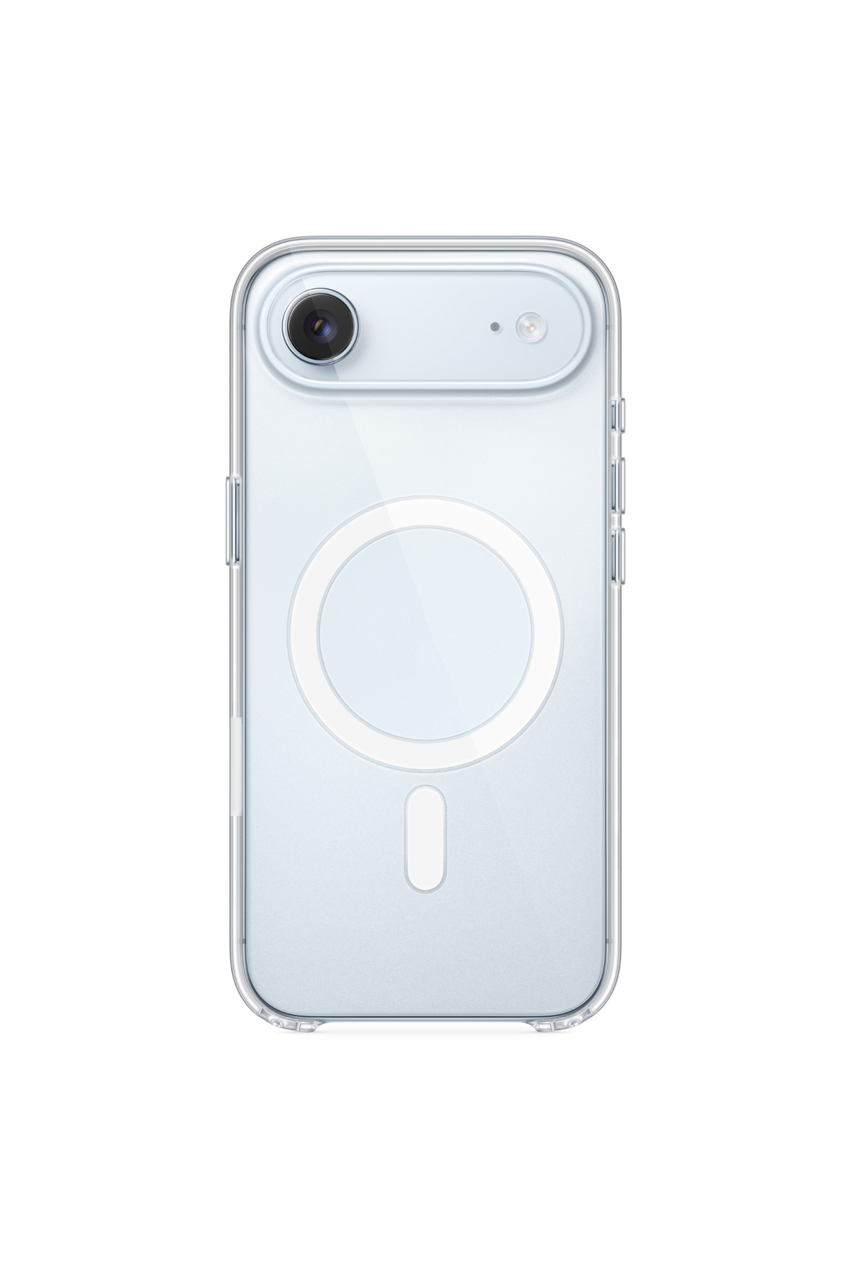 Apple iPhone 17 Air ile Uyumlu Magsafe özellikli Kablosuz Şarj Destekli Şeffaf Silikon Kapak