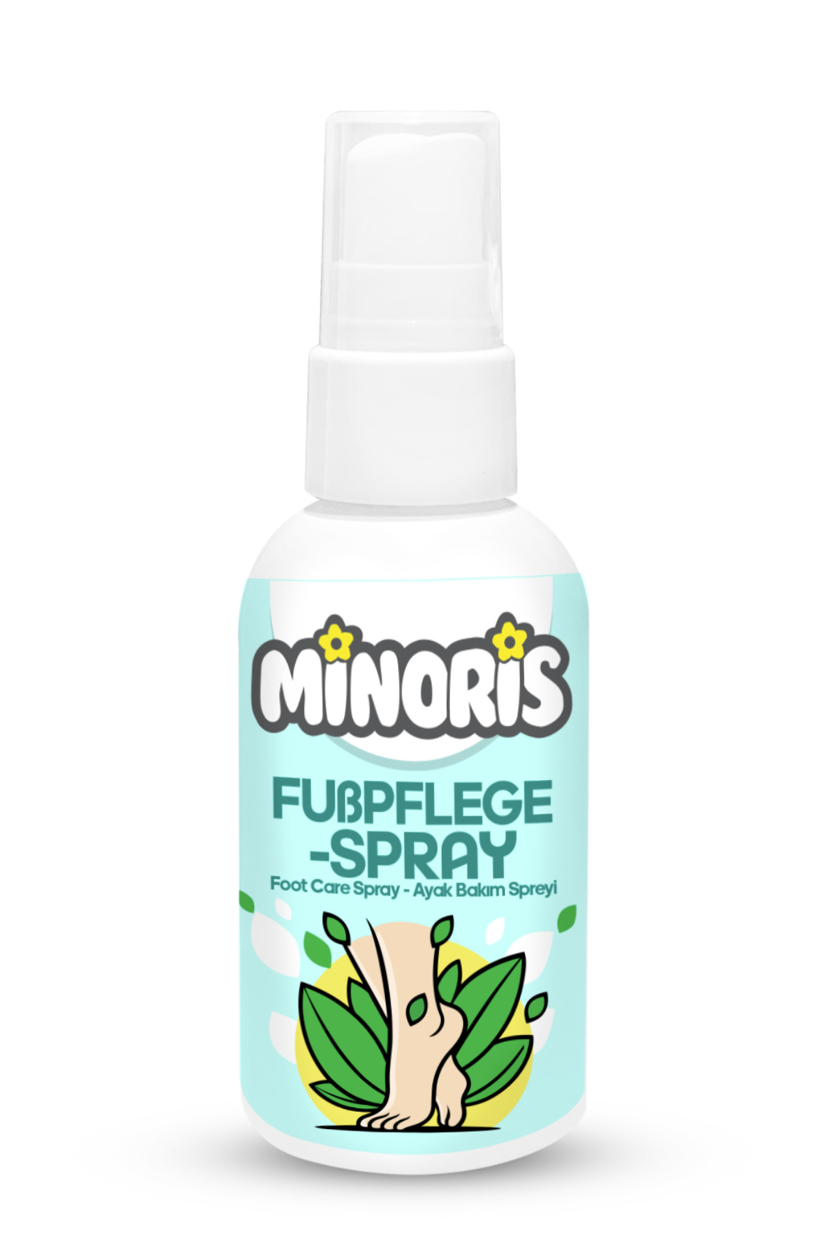 Minoris Ayak Bakım Spreyi 100 ml | Doğal Ferahlatıcı ve Koku Önleyici Formül | Vegan — 8683318470547