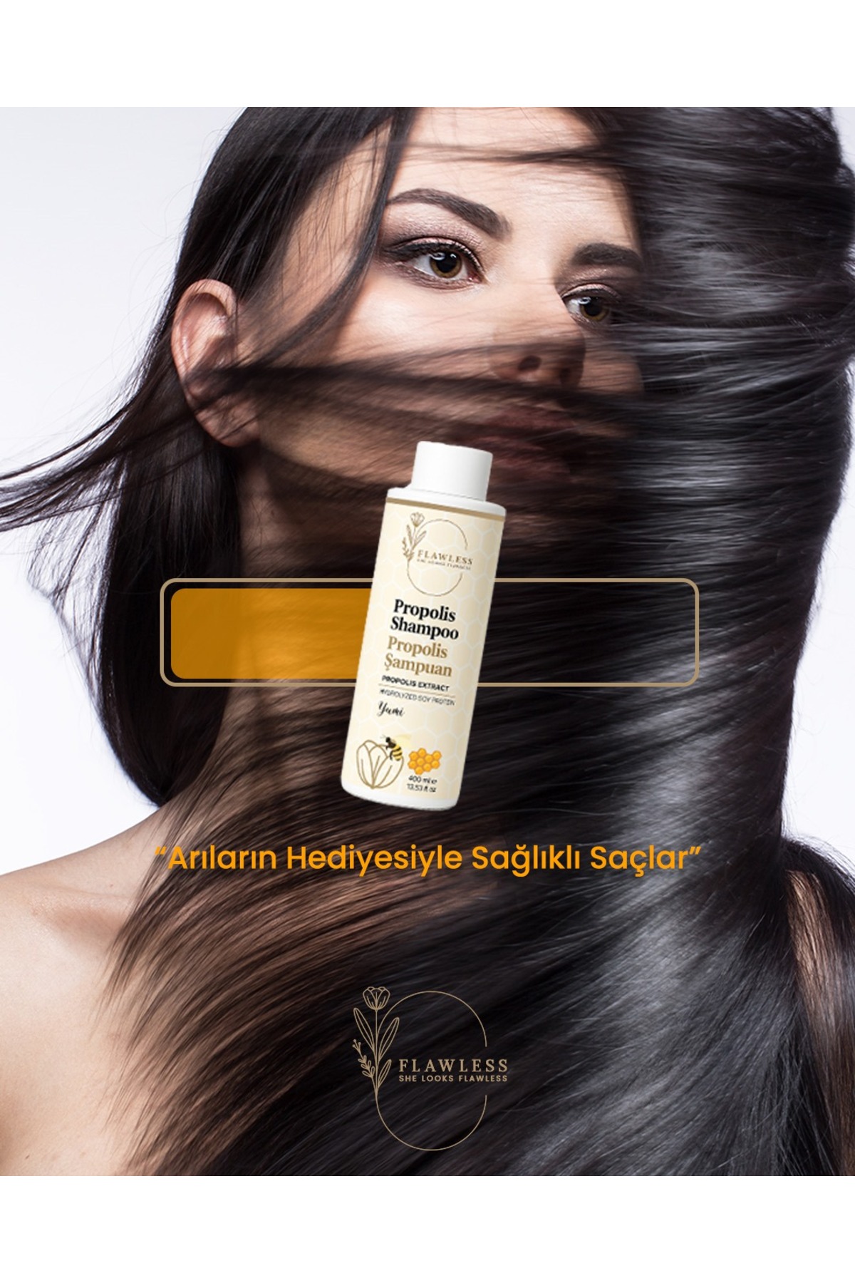 Japon Formüllü Saç Onarım Serisi 3'lü Set-Propolis şampuan Saç maskesi vücut bakım Duş Jeli — FC05 — تصویر 5 از 7