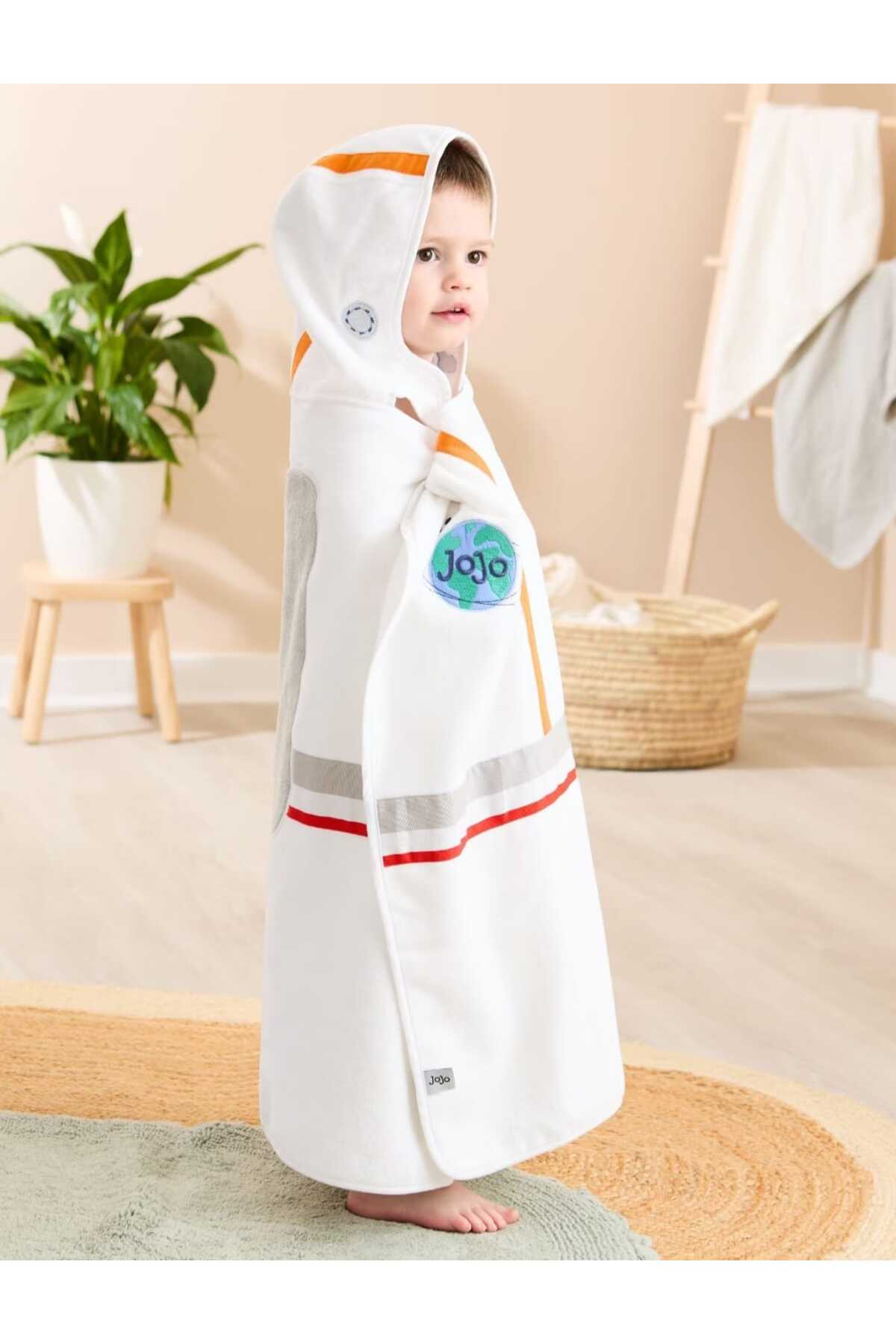 PAMUK HANIM Outlet Ürün Pamuklu Kız-erkek Bebek-çocuk Banyo Havlu Kundak Büyük boy 130x70cm BEYAZ/ASRONOT