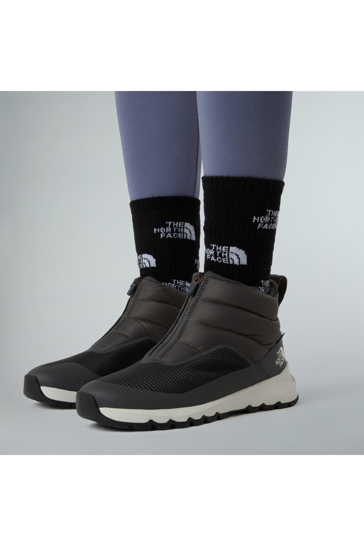 THE NORTH FACE Thermoball Progressive Fermuarlı Kadın Gri Bot görsel 6