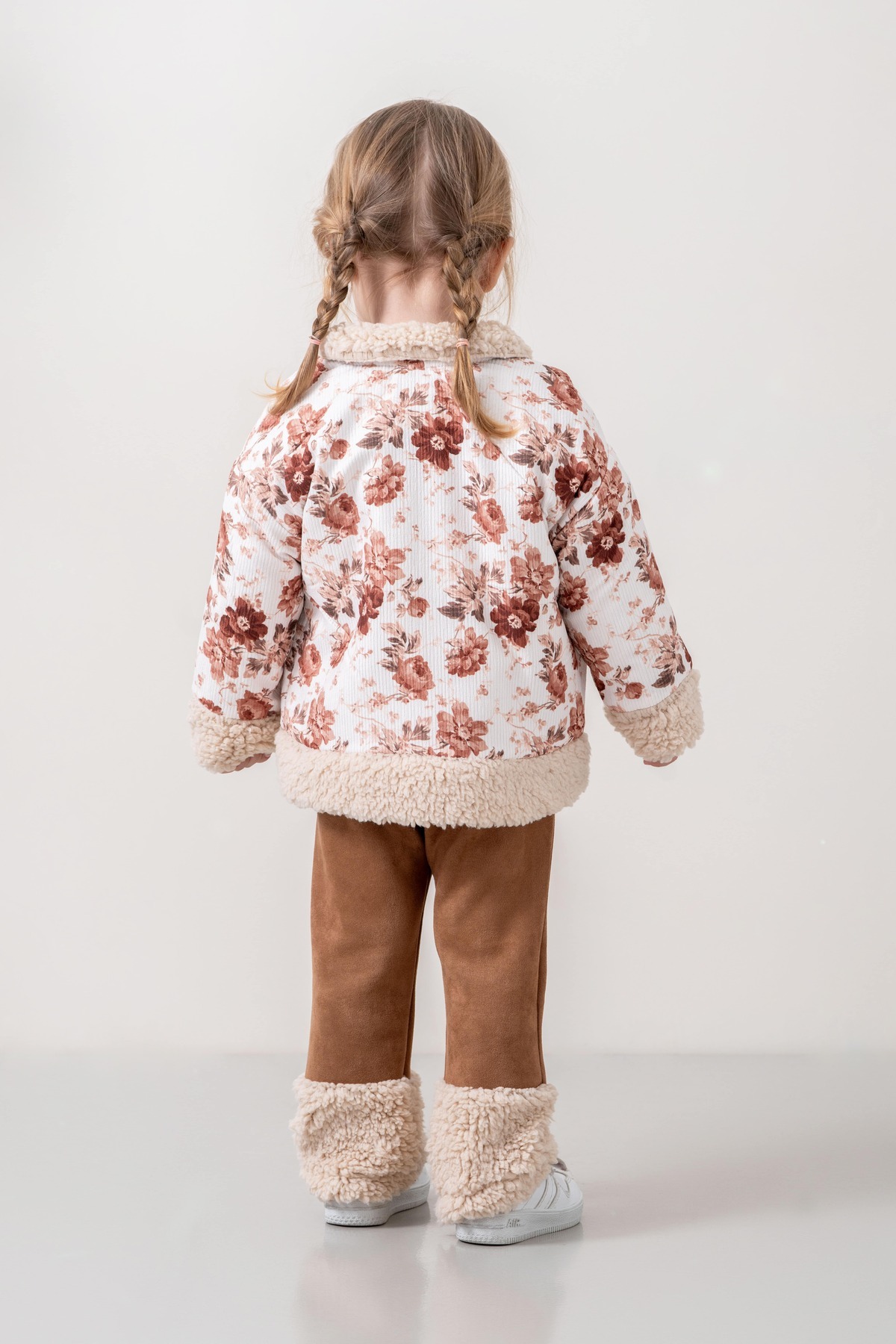 JNF kids Kız Bebek & Çocuk İçi Peluş Ceketli Pantolon 3^lü Takım fotoğrafı 5 (önizleme)