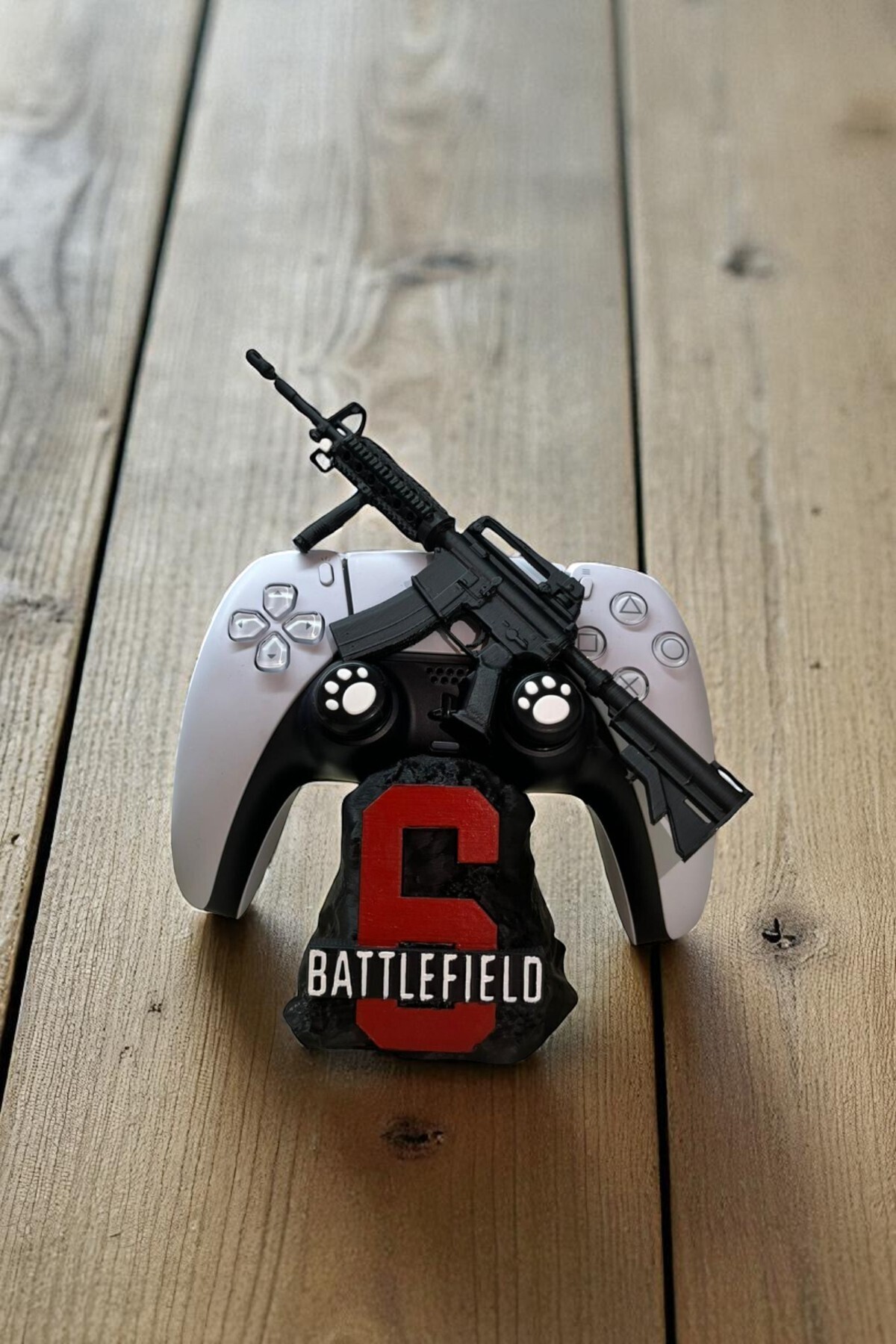 Valyria Battlefield Tasarımlı 3D Baskı Kontrolcü Tutucu PS4–PS5 –Xbox Gamepad Standı Joystick Standı