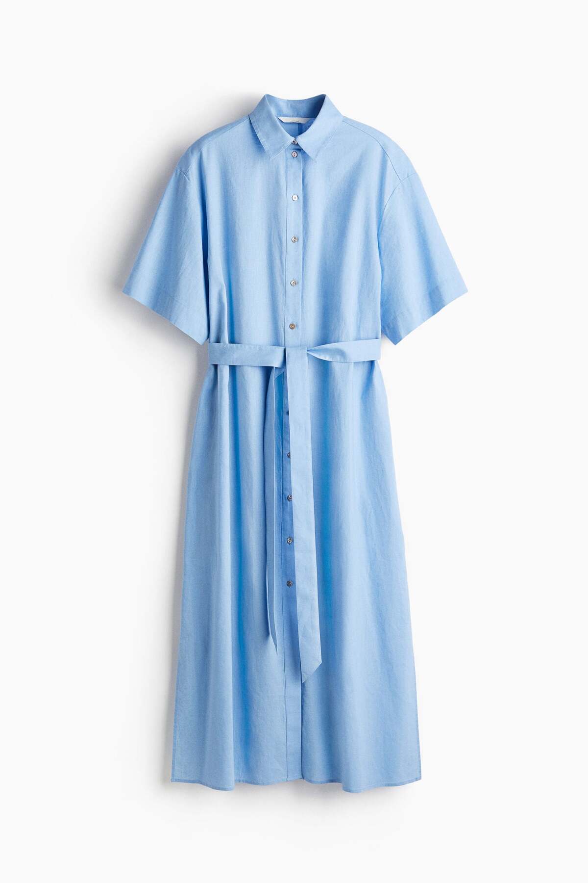 H&M Linen-blend shirt dress