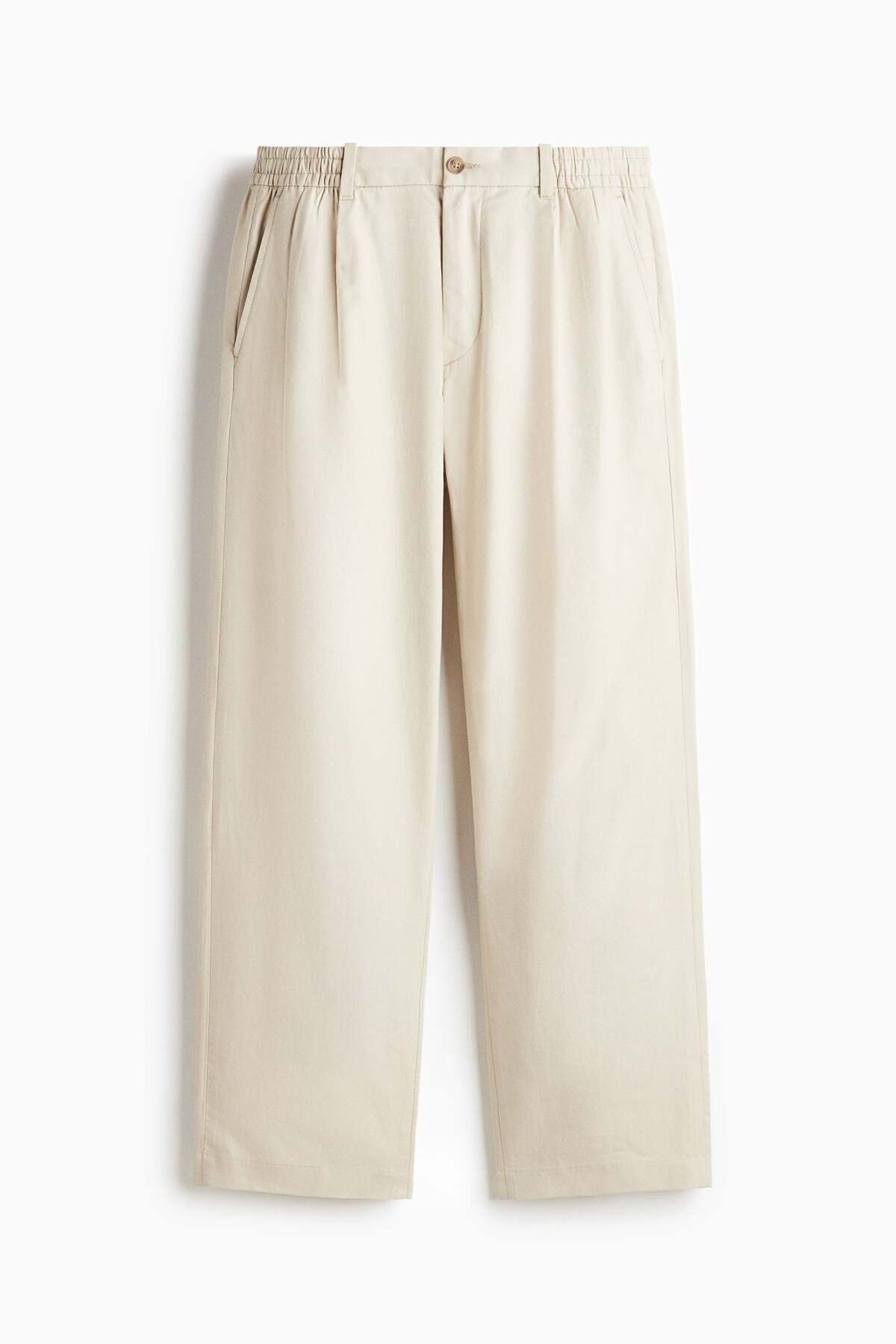 H&M Relaxed Fit Tailored linen-blend trousers