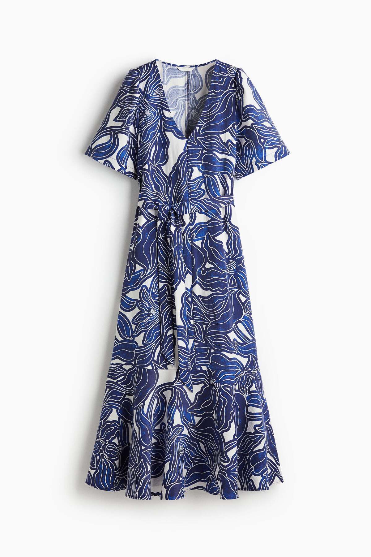 H&M Patterned twill dress