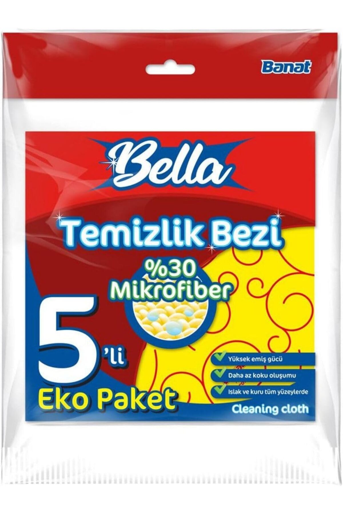 Yıldızan Mikrofiberli Temizlik Bezi 5'Li Eko Paket 1166718