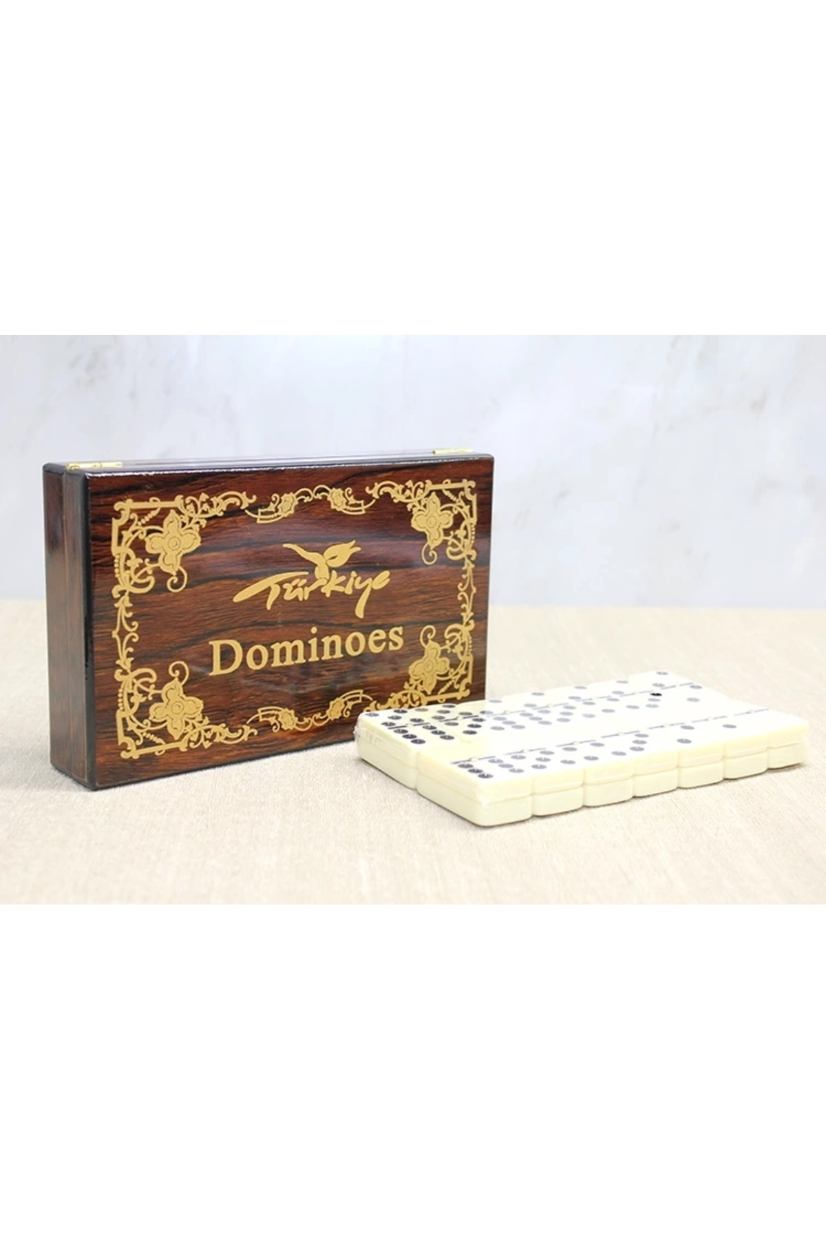 Epilons Ahşap Kutulu Domino Oyunu Alk4220