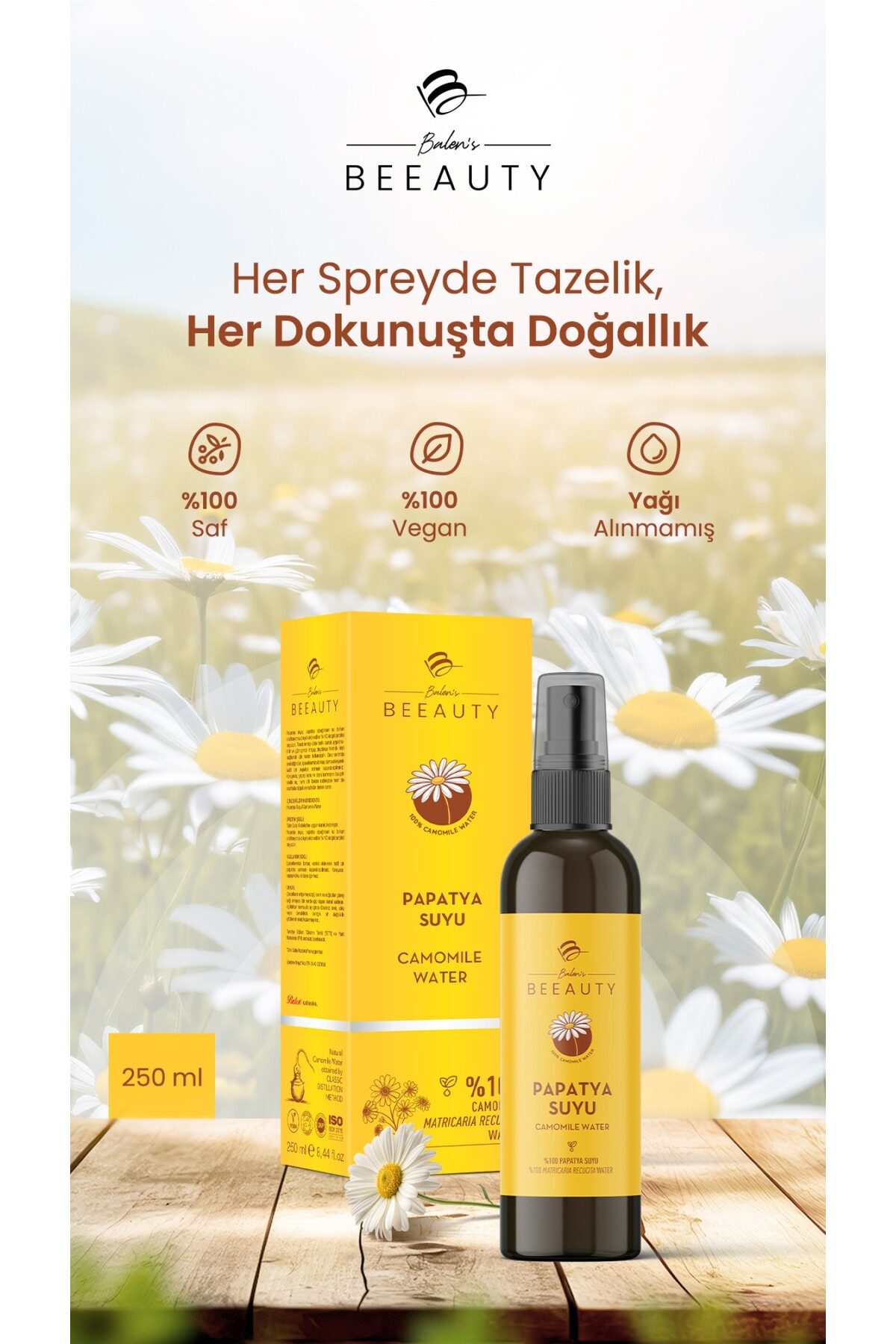 SAF PAPATYA HİDROSOLÜ * 250 ML — M-51278 — تصویر 2 از 2