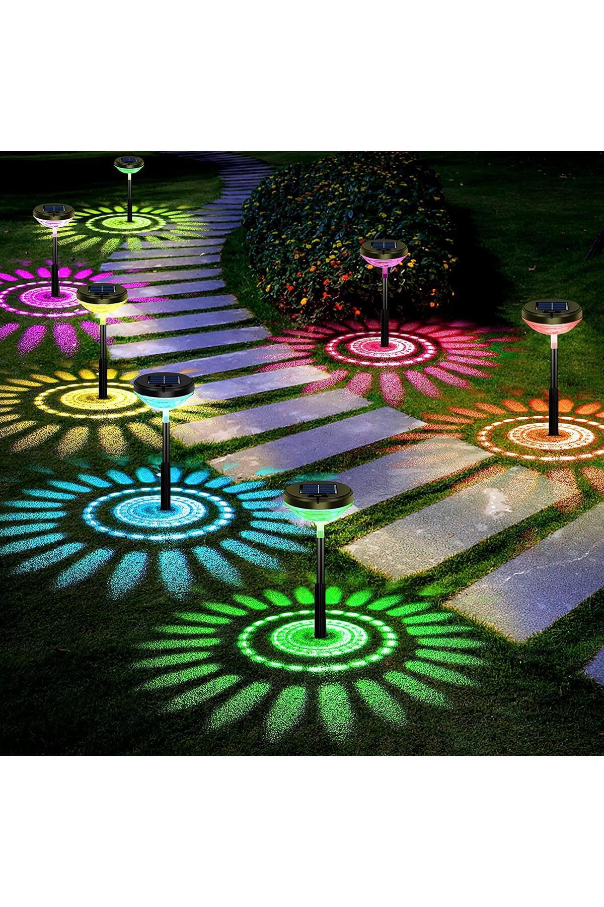 Mighty 2 Lİ PAKET AYÇİÇEĞİ SARI VE RGB IŞIK GÜNEŞ ENERJİLİ BAHÇE AYDINLATMA SOLAR BAHÇE SÜSÜ