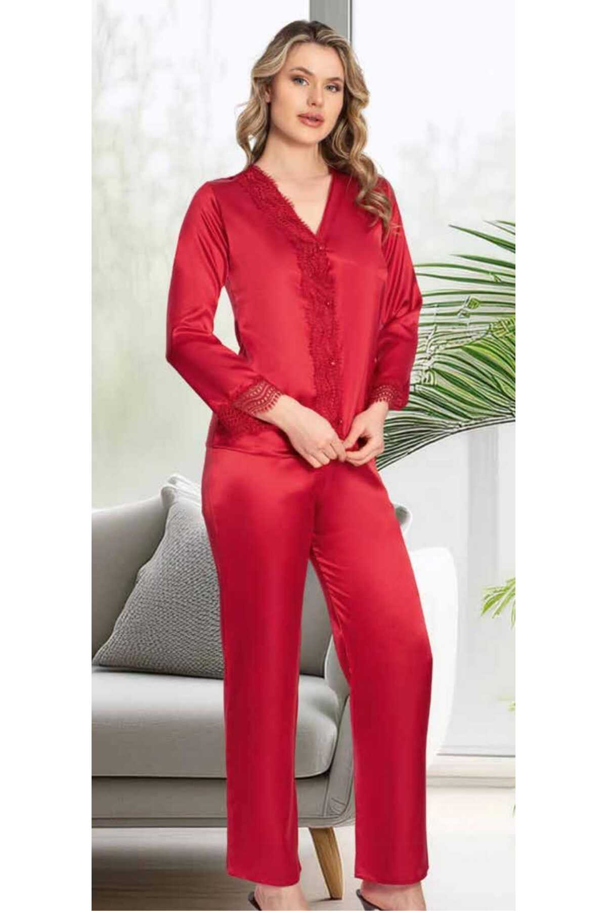 Jeremi Kutulu Çeyizlik Saten Dantelli Altılı Set-355