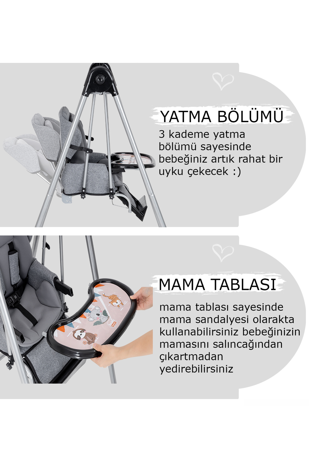 Baby Home 890 Dove Salıncak Bebek Salıncağı Çocuk Salıncağı Bebek Salıncakları fotoğrafı 2 (önizleme)