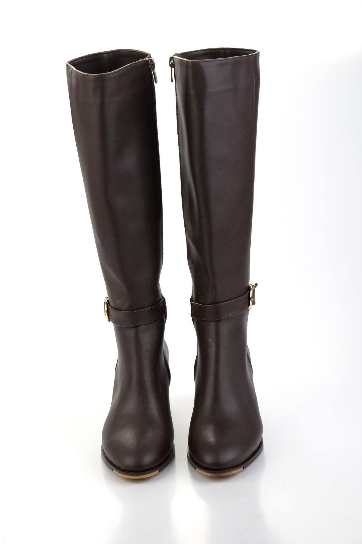 Bambi  Kahve Kadın Çizme K03824255909 - Görsel 4