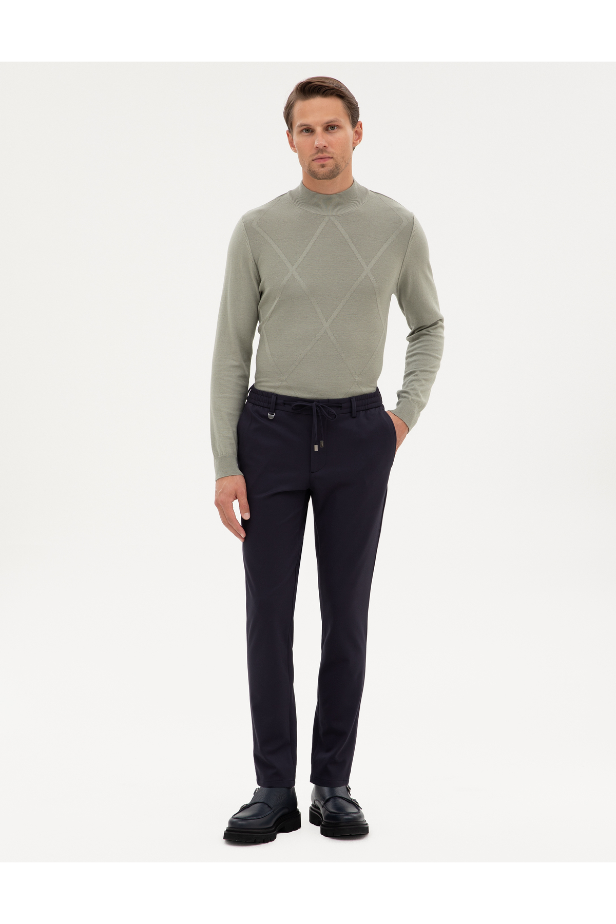 شلوار مردانه راسته فاق نرمال | پیر کاردین Pierre Cardin 50314229 - تصویر 3