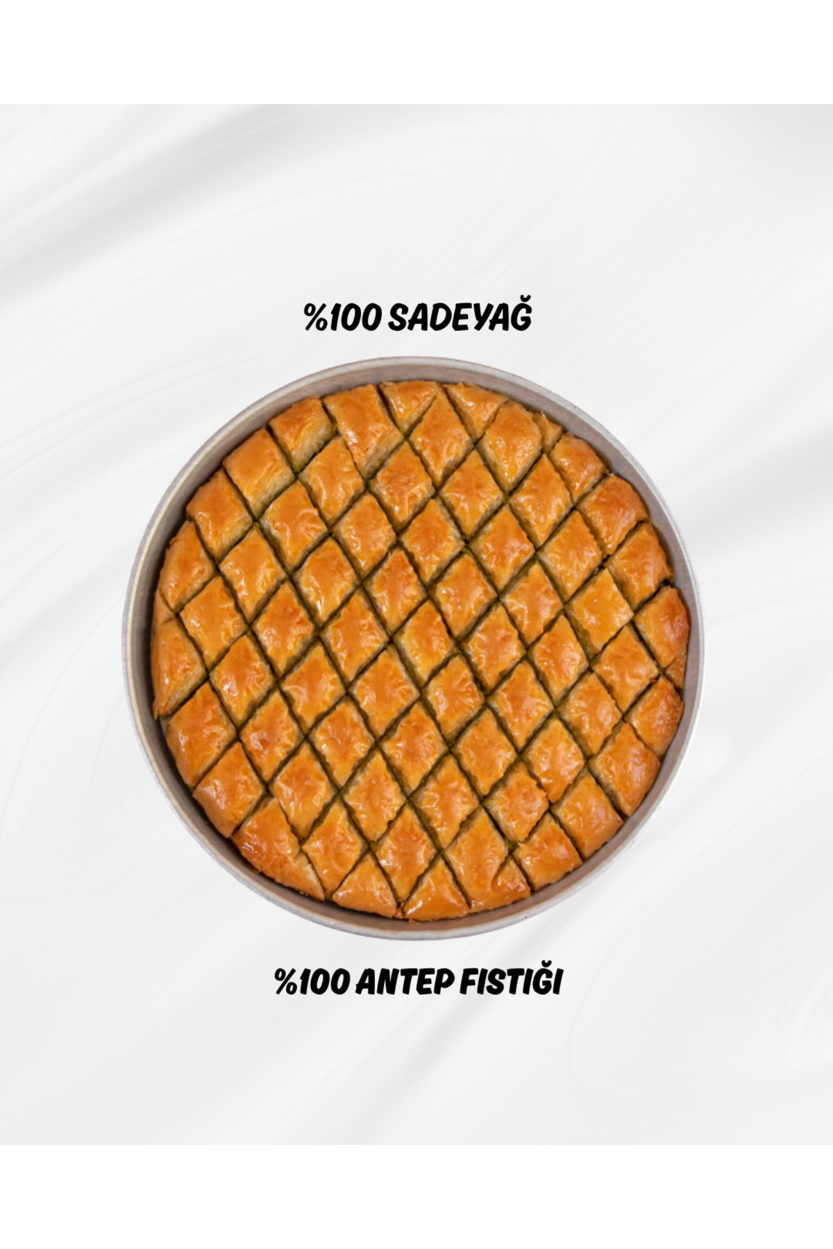 uzeller Birinci Sınıf Özel Mekik Baklava Bol Fıstıklı Sadeyağlı Kutulu 2 KG