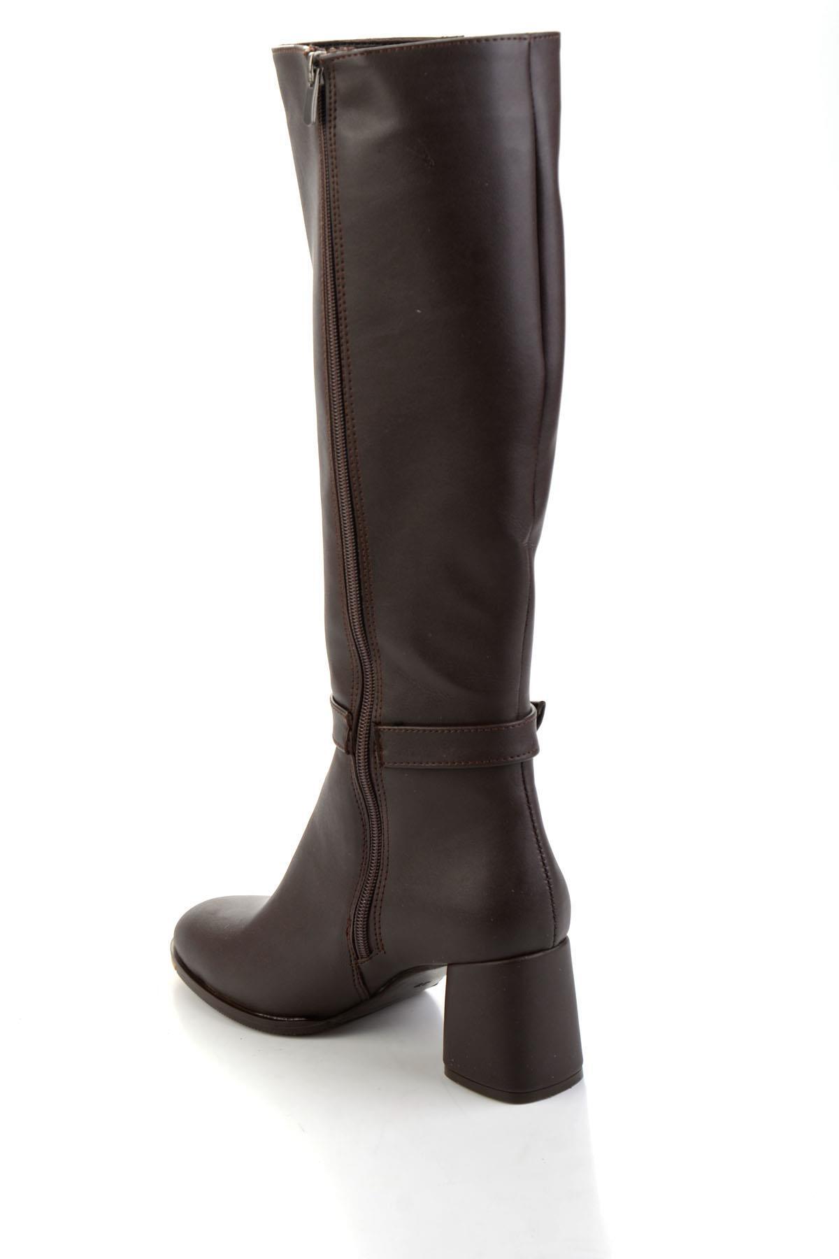 Bambi  Kahve Kadın Çizme K03824255909 - Görsel 3