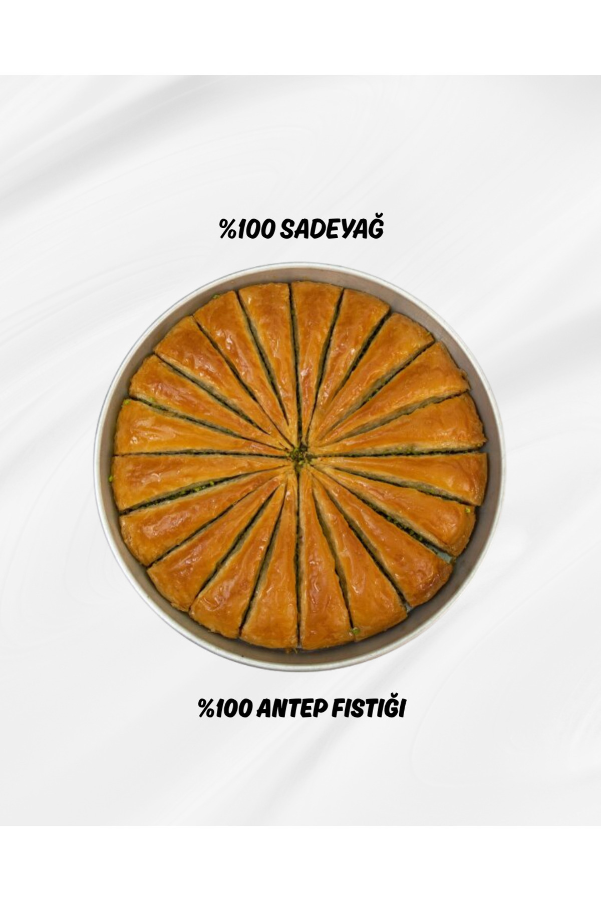 uzeller Birinci Sınıf Özel Havuç Dilimi Bol Fıstıklı Sadeyağlı Tepsili 2 KG