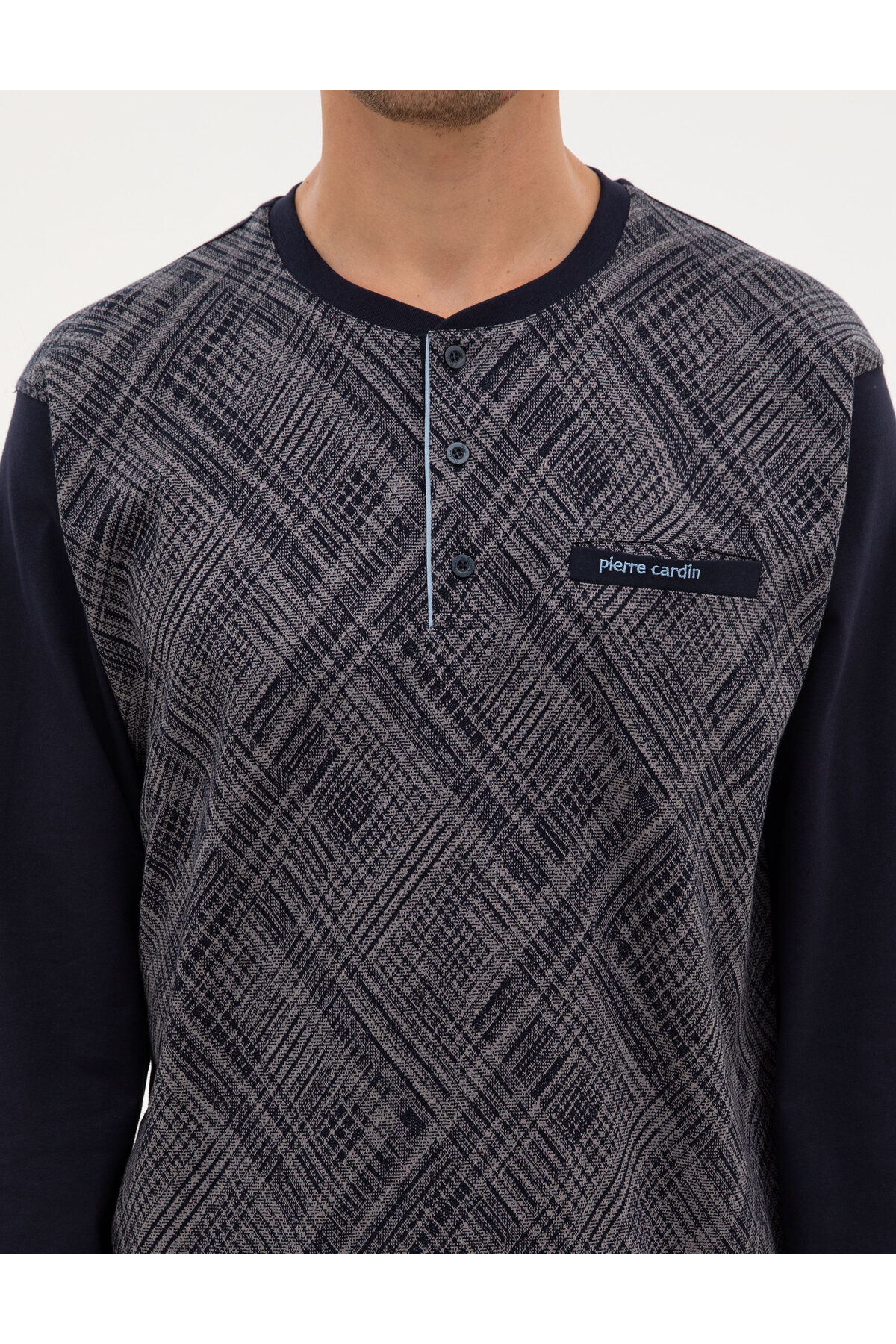 ست پیژامه و لباس خواب مردانه راسته آستین بلند | پیر کاردین Pierre Cardin 50322640 - تصویر 6