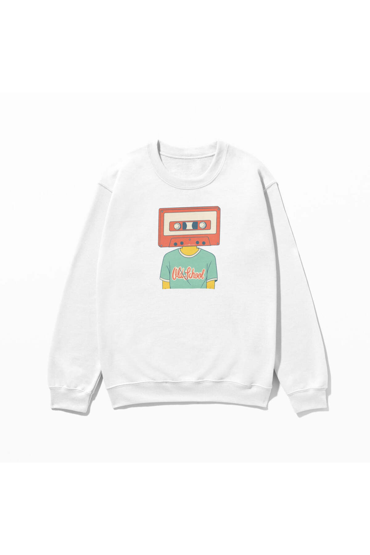 Sweatshirt Baskılı 100% Pamuk Oversize Trendy Fancy Funny Sweatshirt With Print