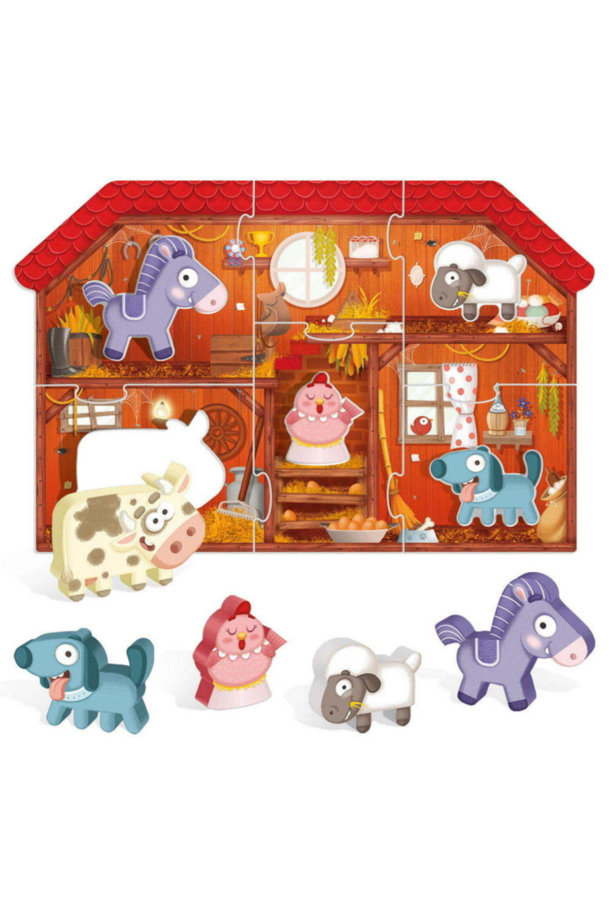 Genel Markalar Montessori First Puzzle The Farm (2-4 Yaş) fotoğrafı 3 (önizleme)