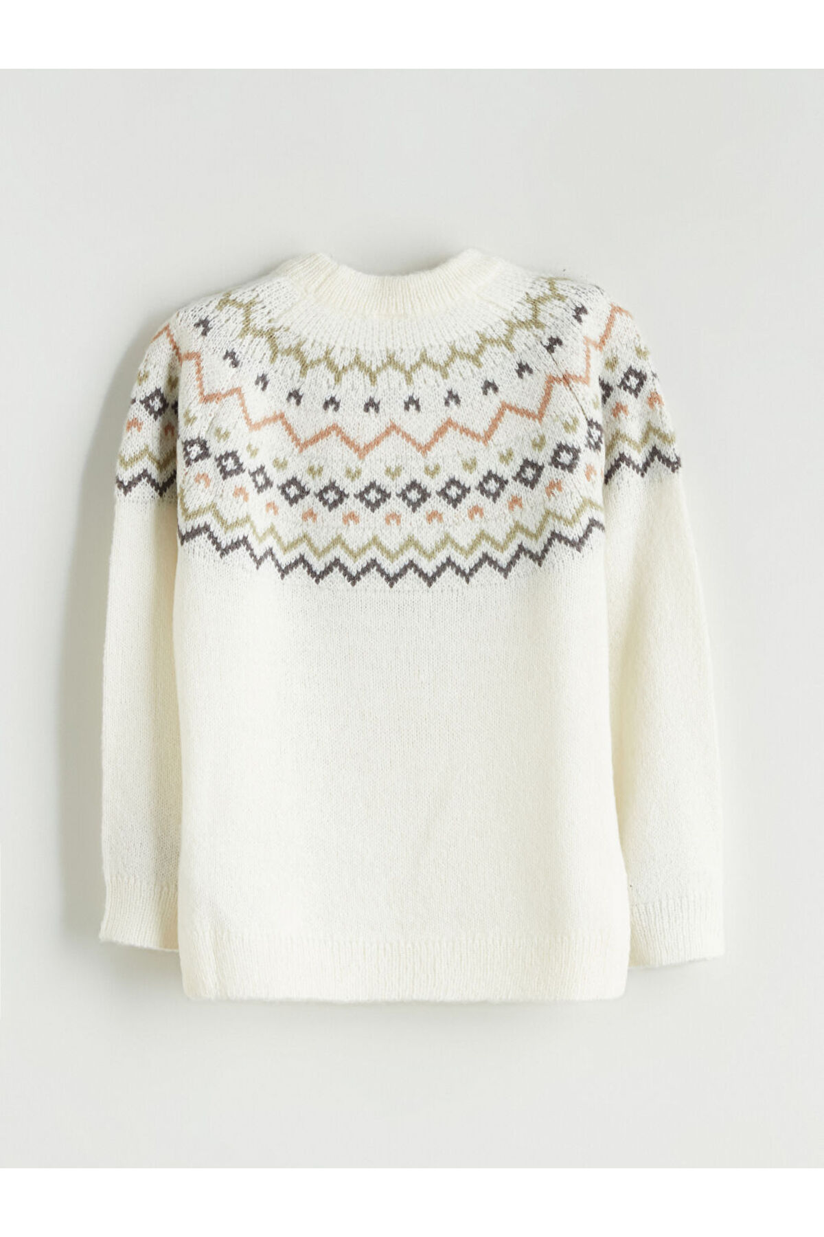 LC Waikiki LCW Kids Bej Bisiklet Yaka Erkek Çocuk Triko Kazak fotoğrafı 3 (önizleme)