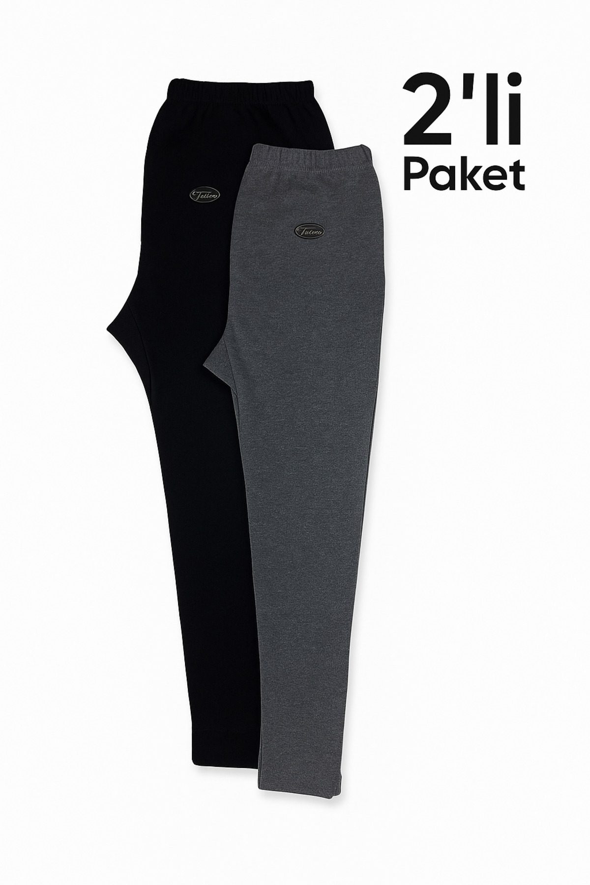 byTOROS Kışlık Içlik Tayt Ağsız Ağlı Şardonlu Karışık Renkli 2'li