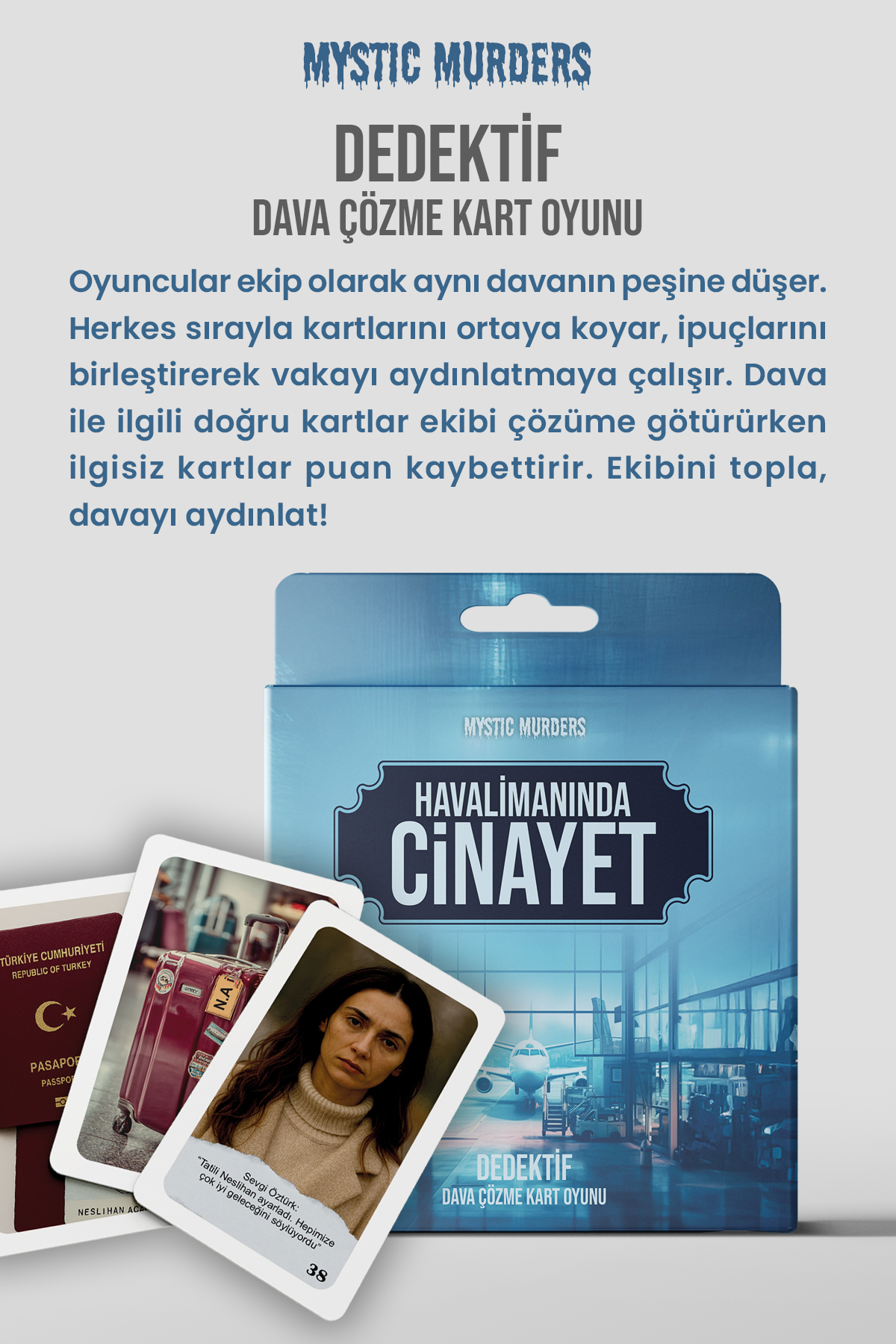 Planet Butik Mystic Murders Dedektif Kart Oyunu - Havalimanında