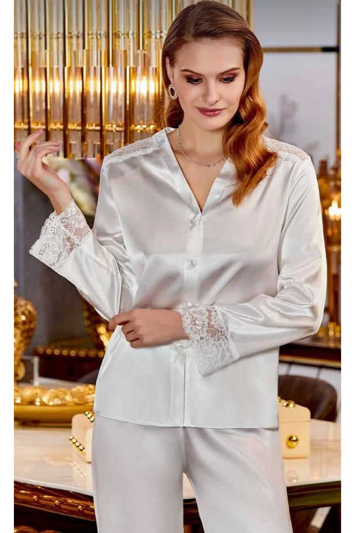 mdm style Kutulu Çeyizlik Dantelli Saten 6'lı Set-300