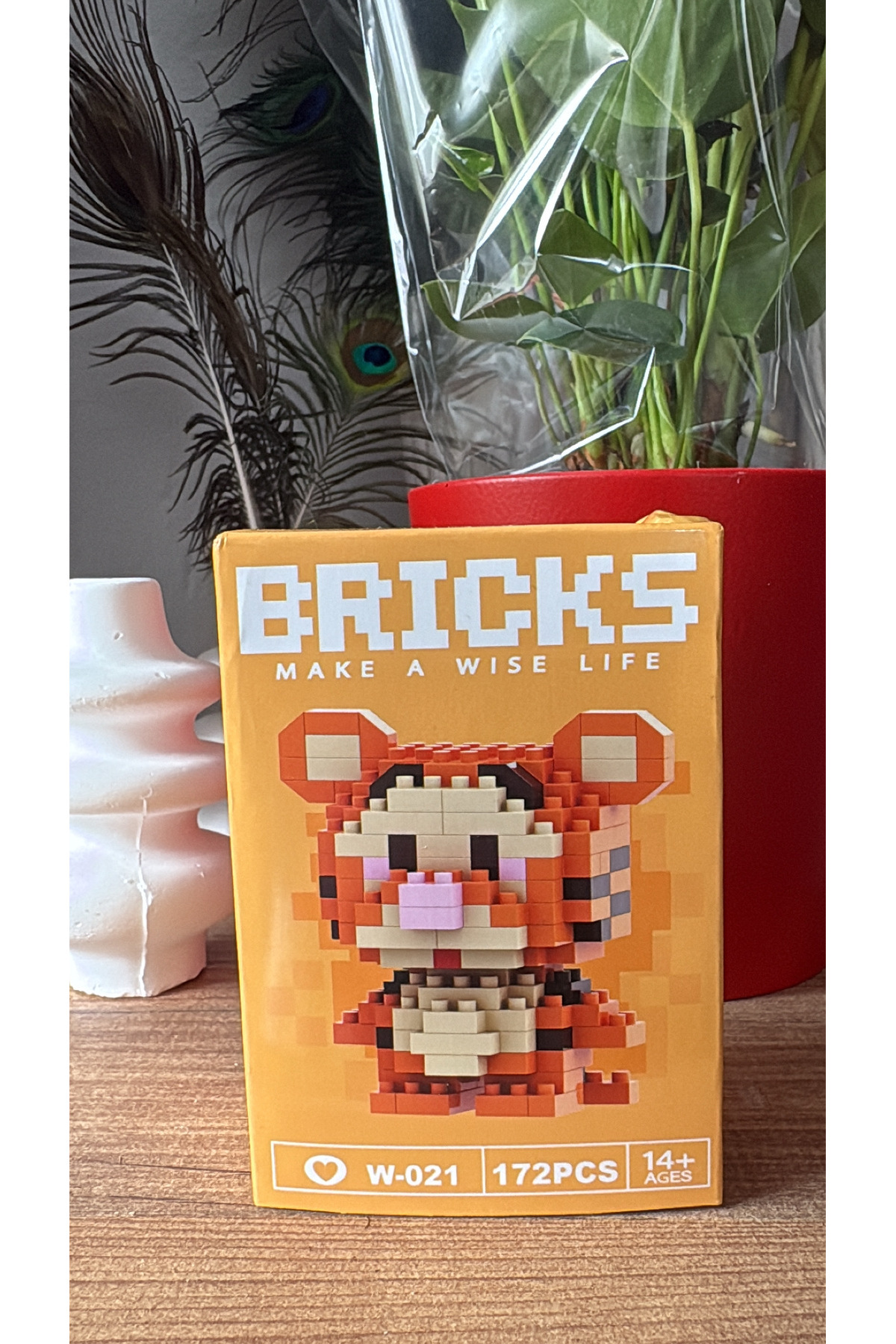 dileksepeti BRICKS Mini Blok Oyuncak – Kaplan Modeli | 172 Parça | W-021