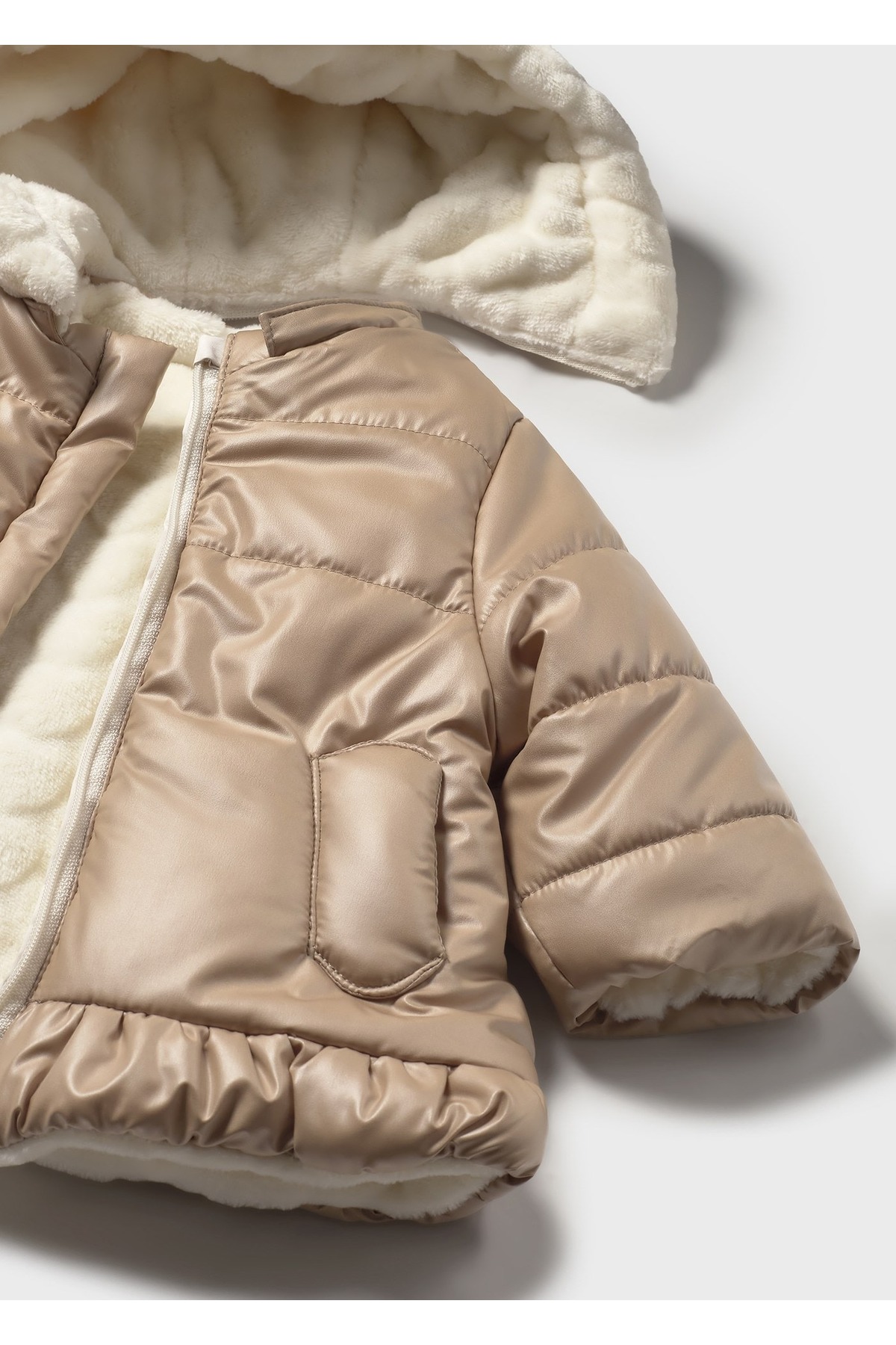 Mayoral Kız Bebek Çift Taraflı Peluş Mont 2404 fotoğrafı 4 (önizleme)