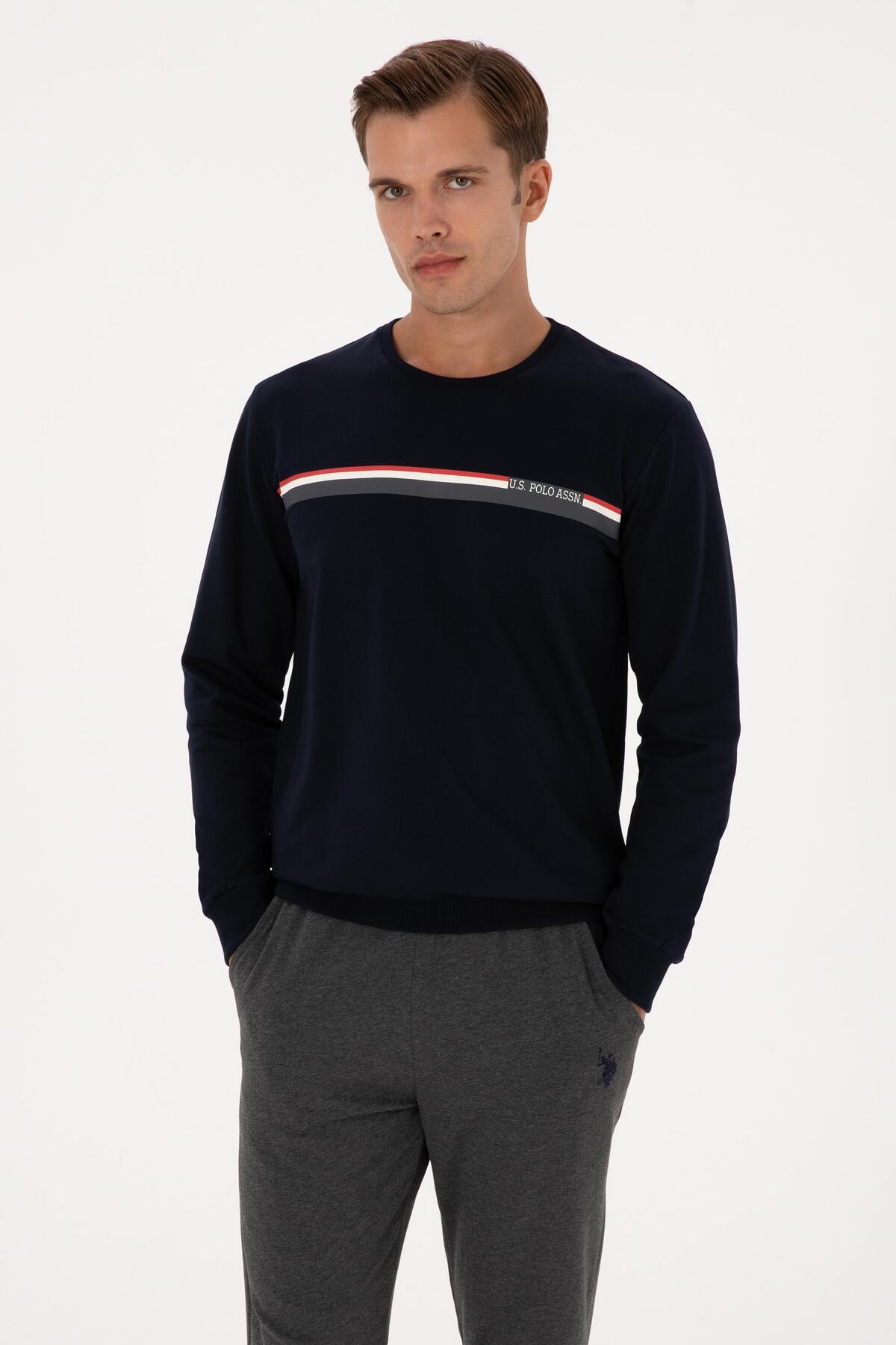 ست پیژامه و لباس خواب مردانه یقه گرد | یو اس پولو U.S. Polo Assn. USPOLO18925EKPT TR - تصویر 3